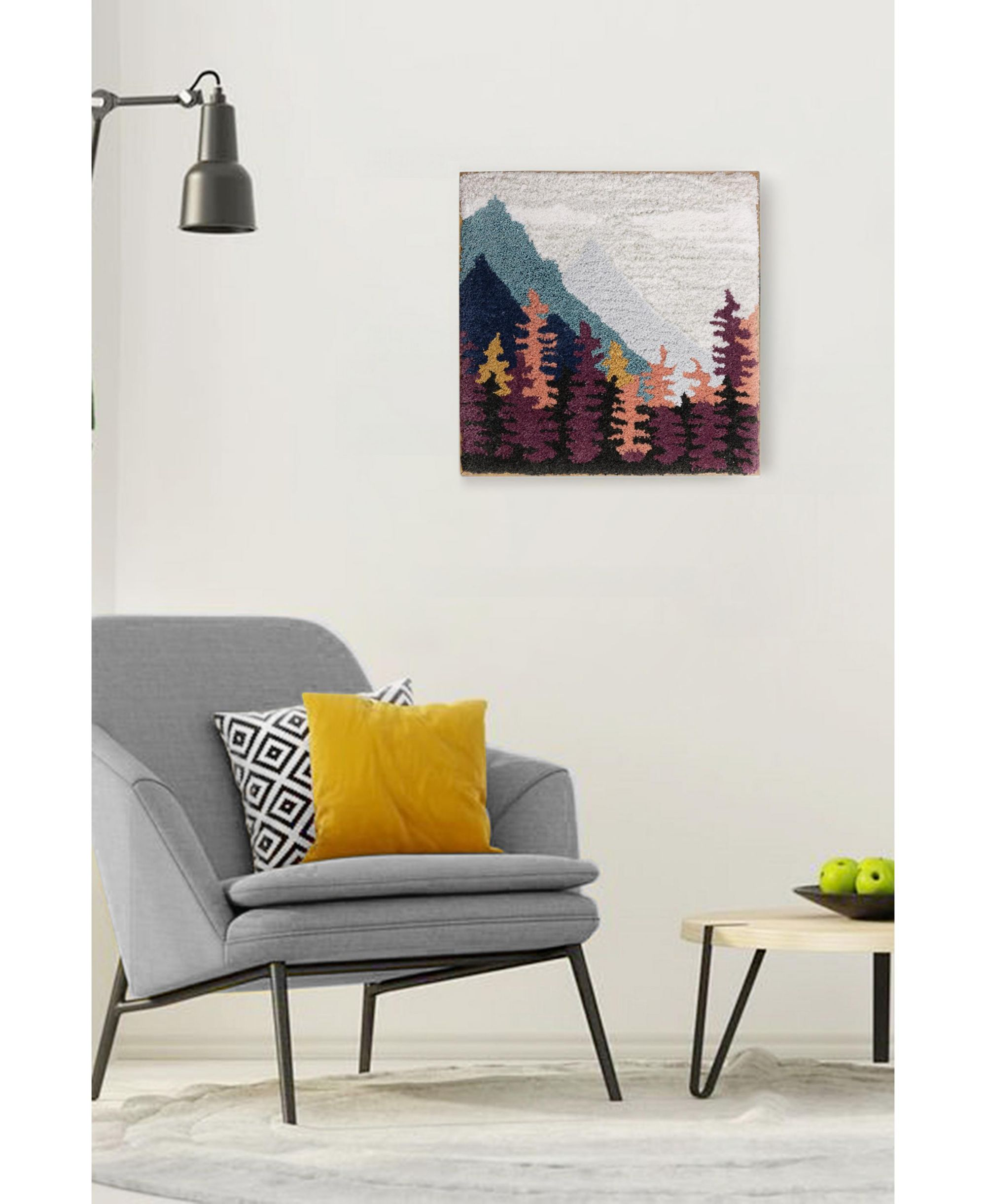 Jhansi Tufted Wall Art, 18" x 18" — Image 3