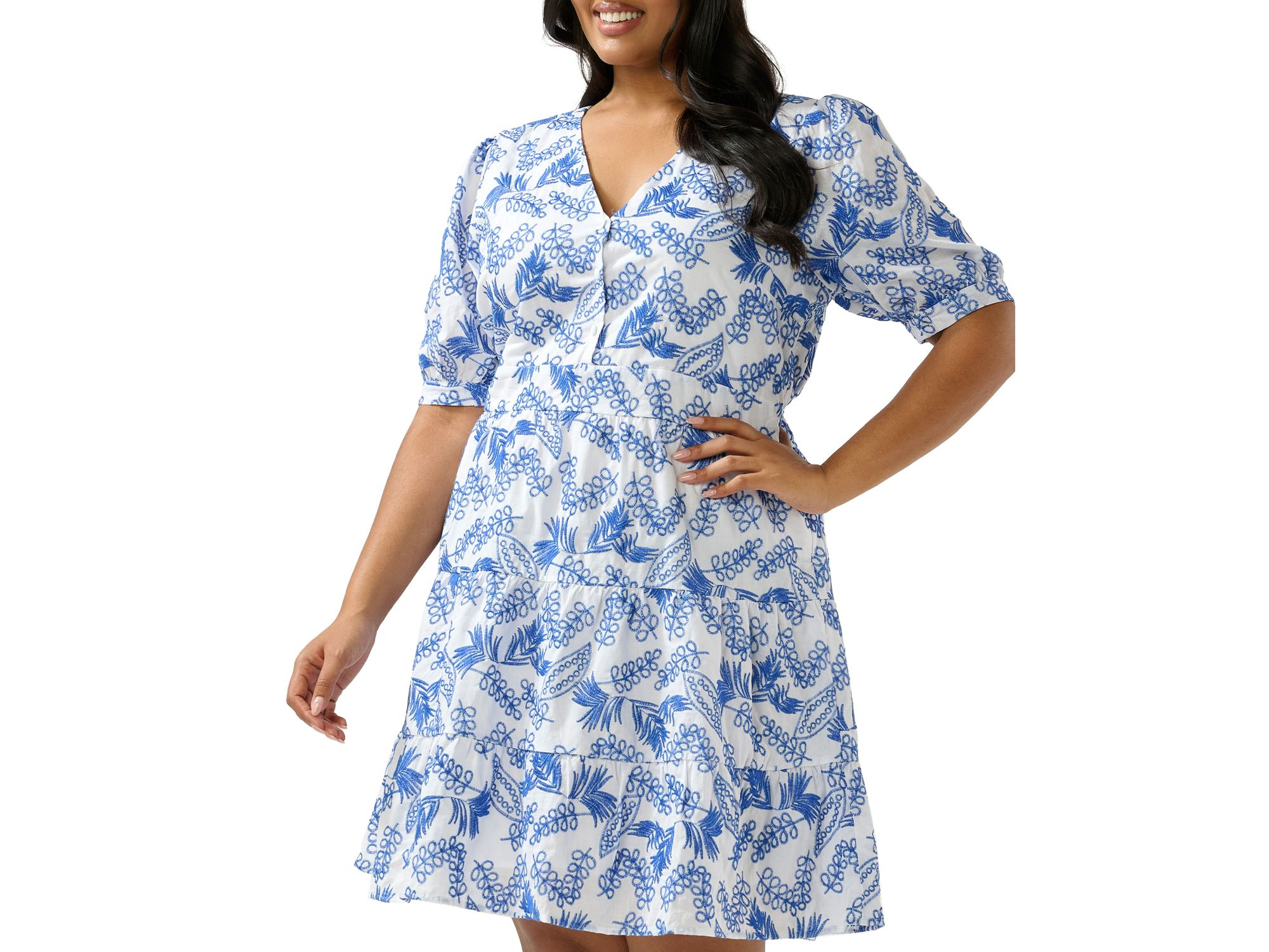 La Croisette Embroidered Dress — Image 3