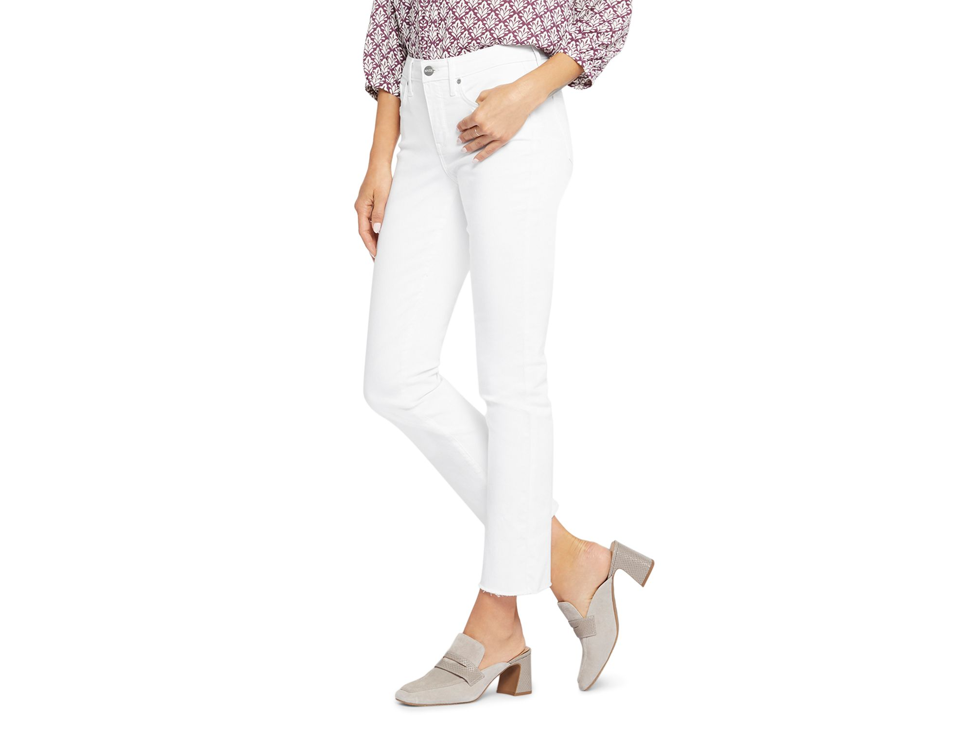 Petite Sheri High Rise Cropped Skinny Jeans in Artist Blue — Image 5