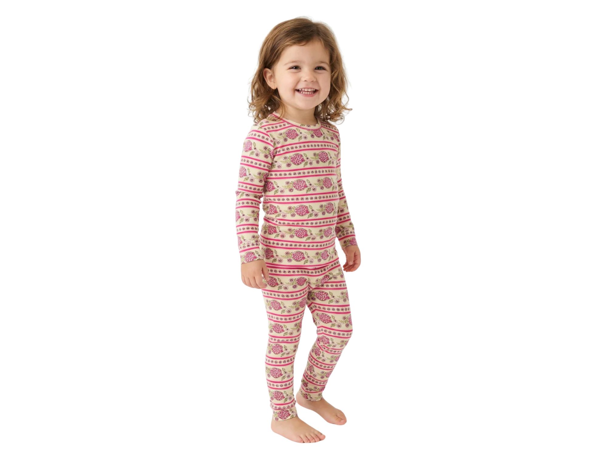Girls' Pomegranate Soiree Pajama Set - Baby, Little Kid — Image 5