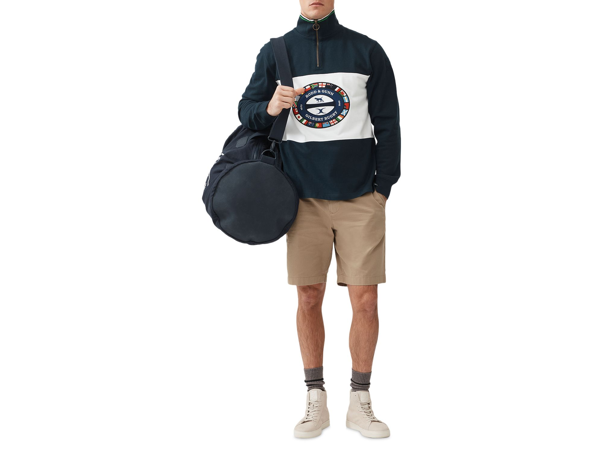 Donnybrook Cotton Classic Fit Quarter Zip Sweatshirt — Image 6