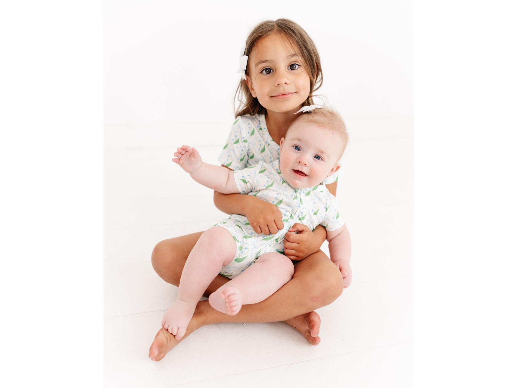 Girls' Bluebell Bows Pajama Set - Baby, Little Kid — Image 4