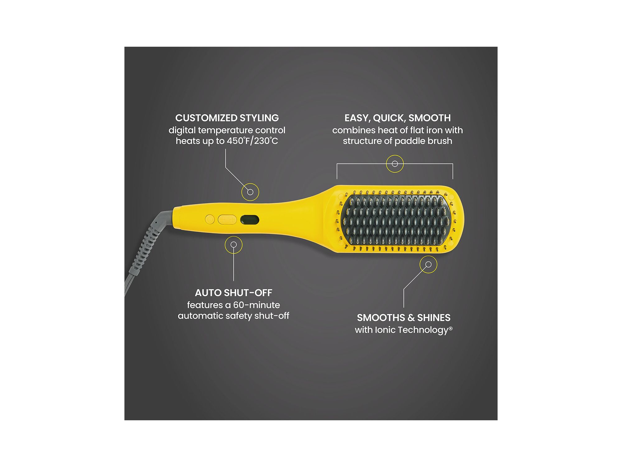 The Baby Brush Crush Mini Heated Straightening Brush — Image 7