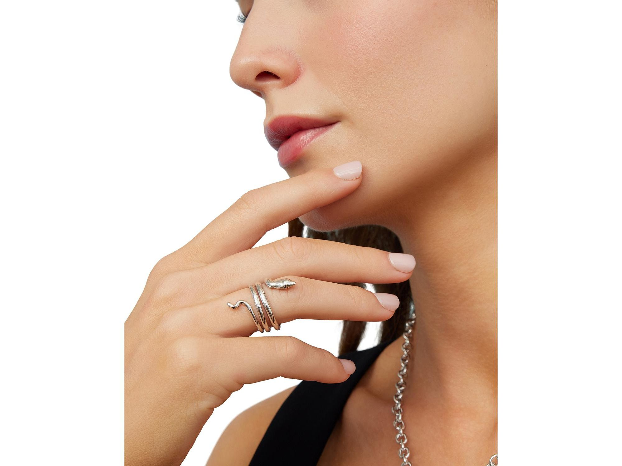 Sterling Snake Wrap Ring — Image 3