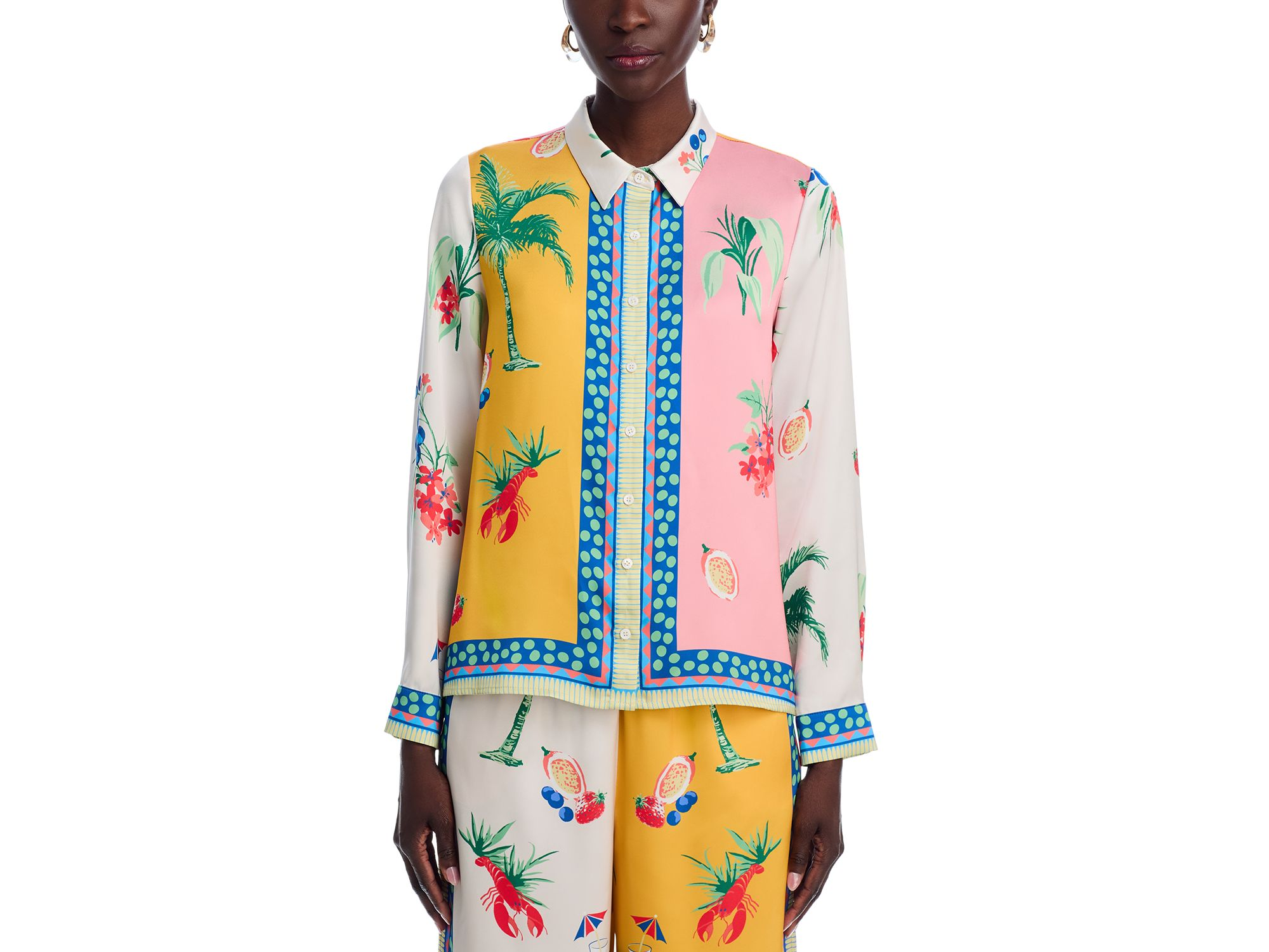 Printed Long Sleeve Blouse - Exclusive — Image 5