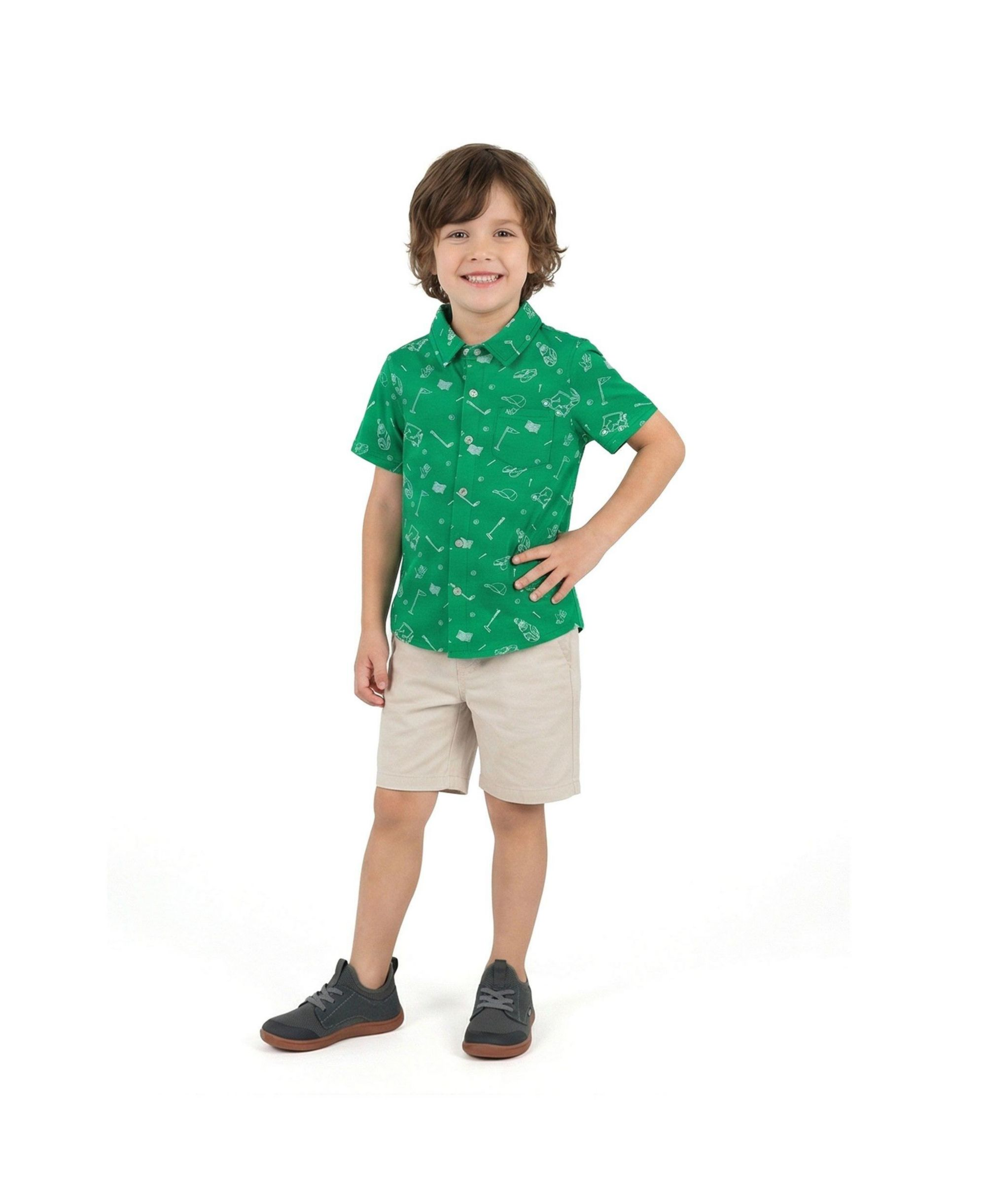 Boys' Knit Buttondown - Little Kid, Big Kid — Image 3
