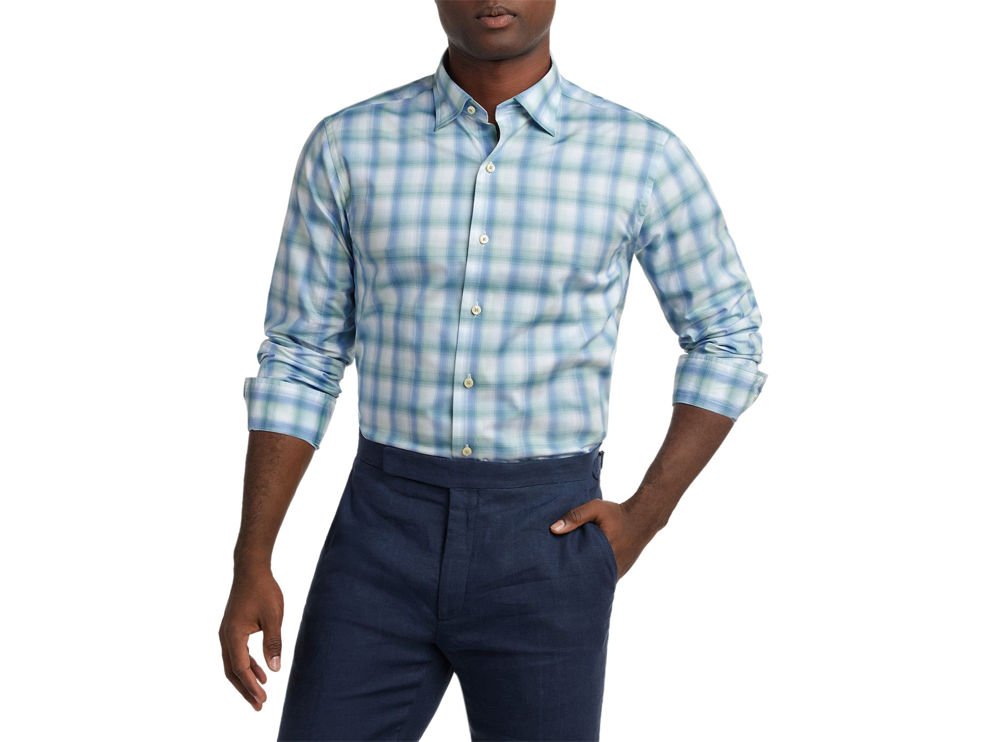 Ombre Twill Check Shirt — Image 5