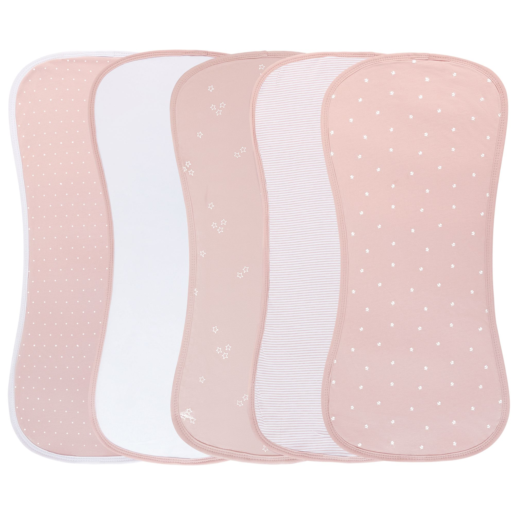 Unisex Middle Layer Reversible Burp Cloth Fleece 5 Pack - Baby — Image 3