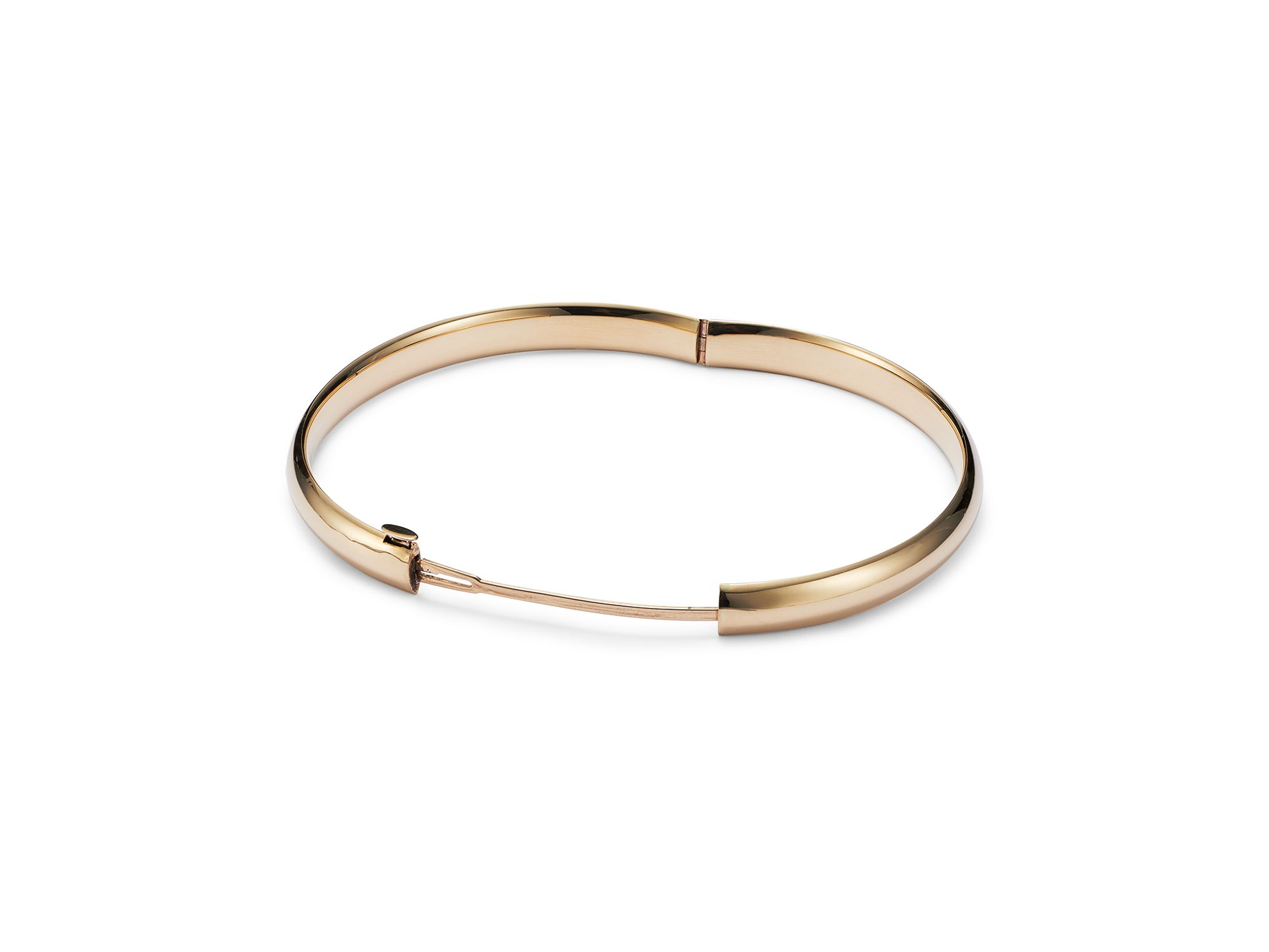 14K Yellow Gold Hinged Bangle — Image 3
