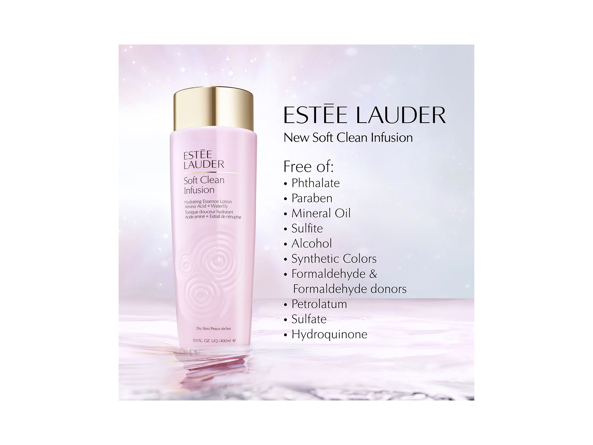 Soft Clean Infusion Hydrating Essence Lotion 13.5 oz. — Image 3