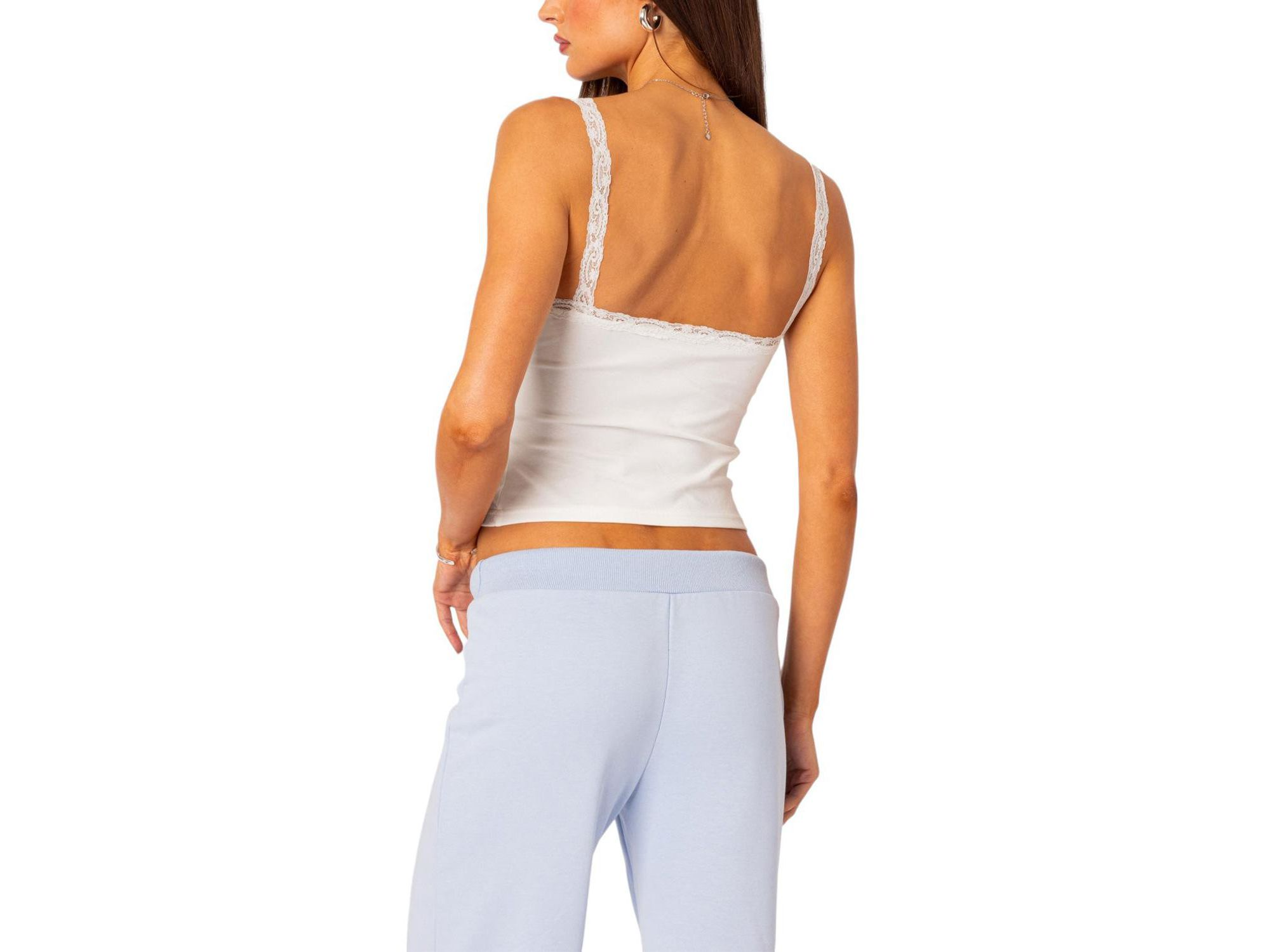 Amilia Lace Trim Tank Top — Image 3