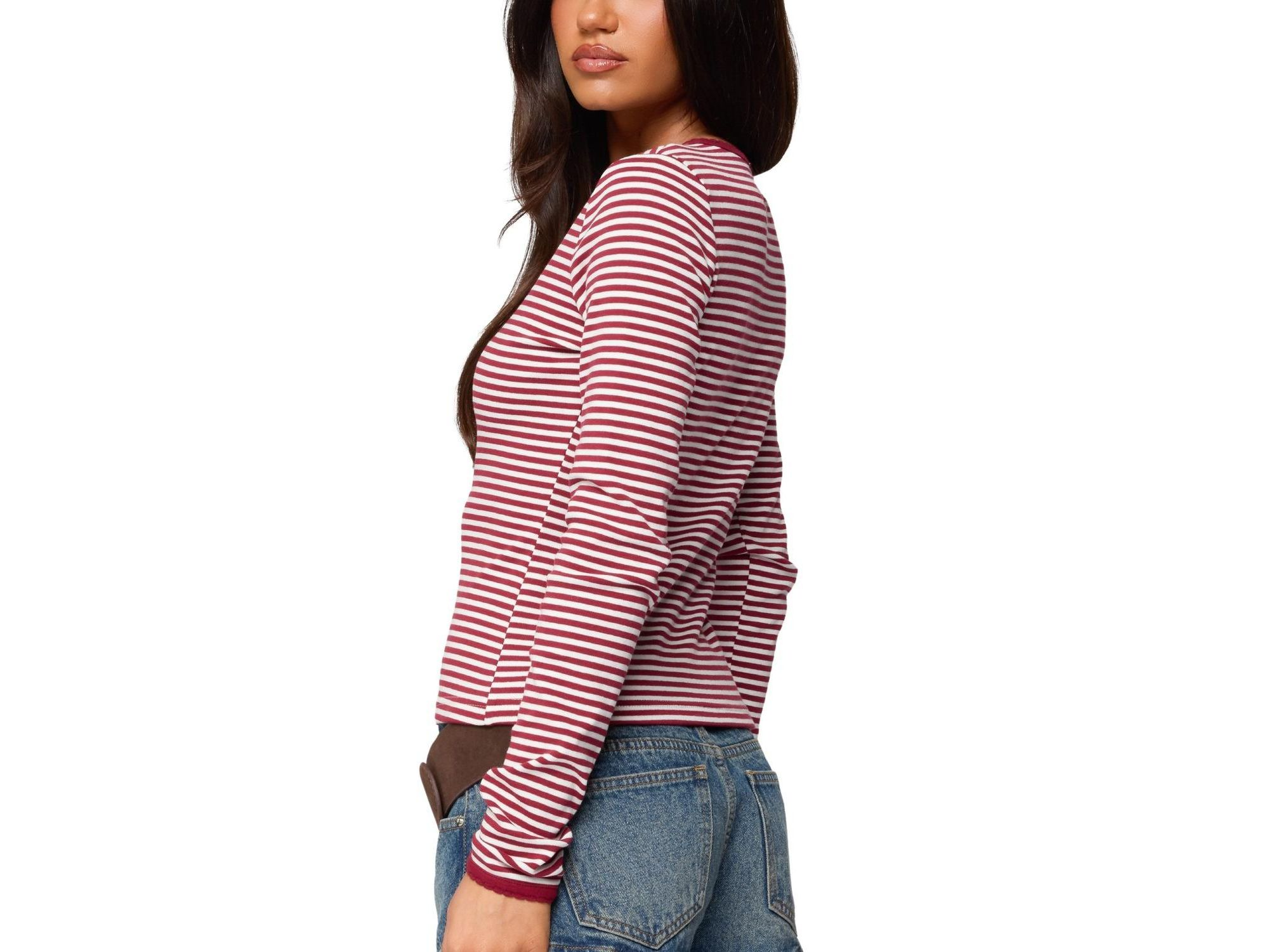 Rayla Striped Button Up Top — Image 3
