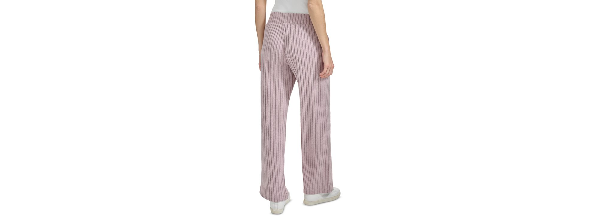 Heather Rib Wide Leg Pants — Image 4