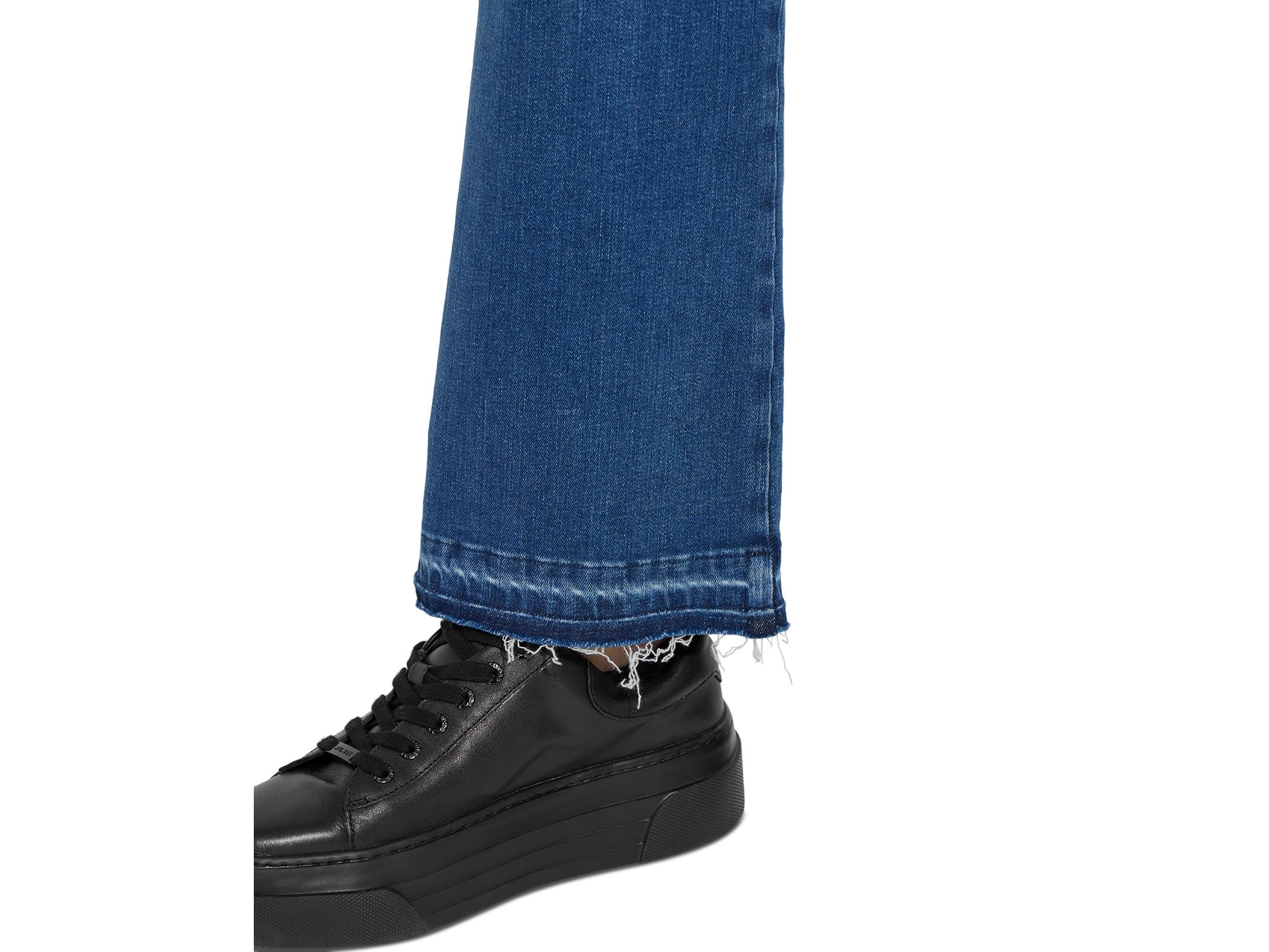 Premium Denim Relaxed High Rise Straight Jeans in Authentic Midwash — Image 4