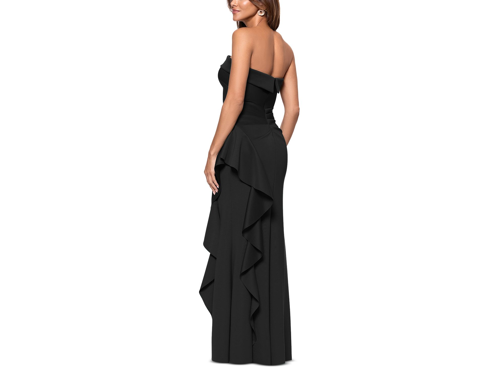 Scuba Strapless Gown - Exclusive — Image 4