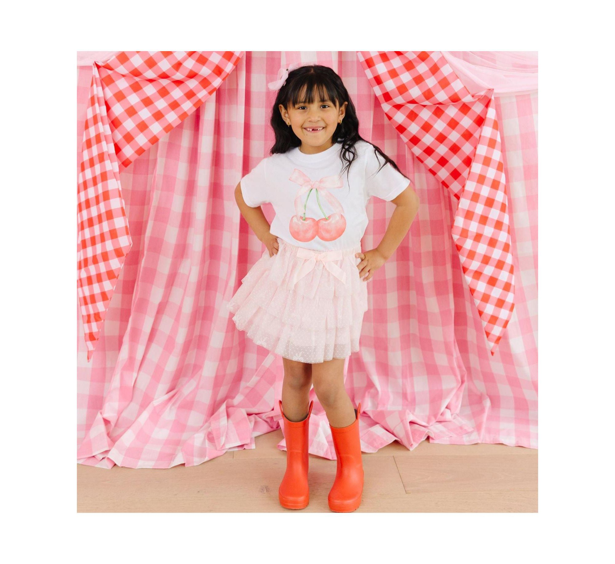 Girls' Cherry Cute Short Sleeve T-Shirt - Big Kid — Image 4