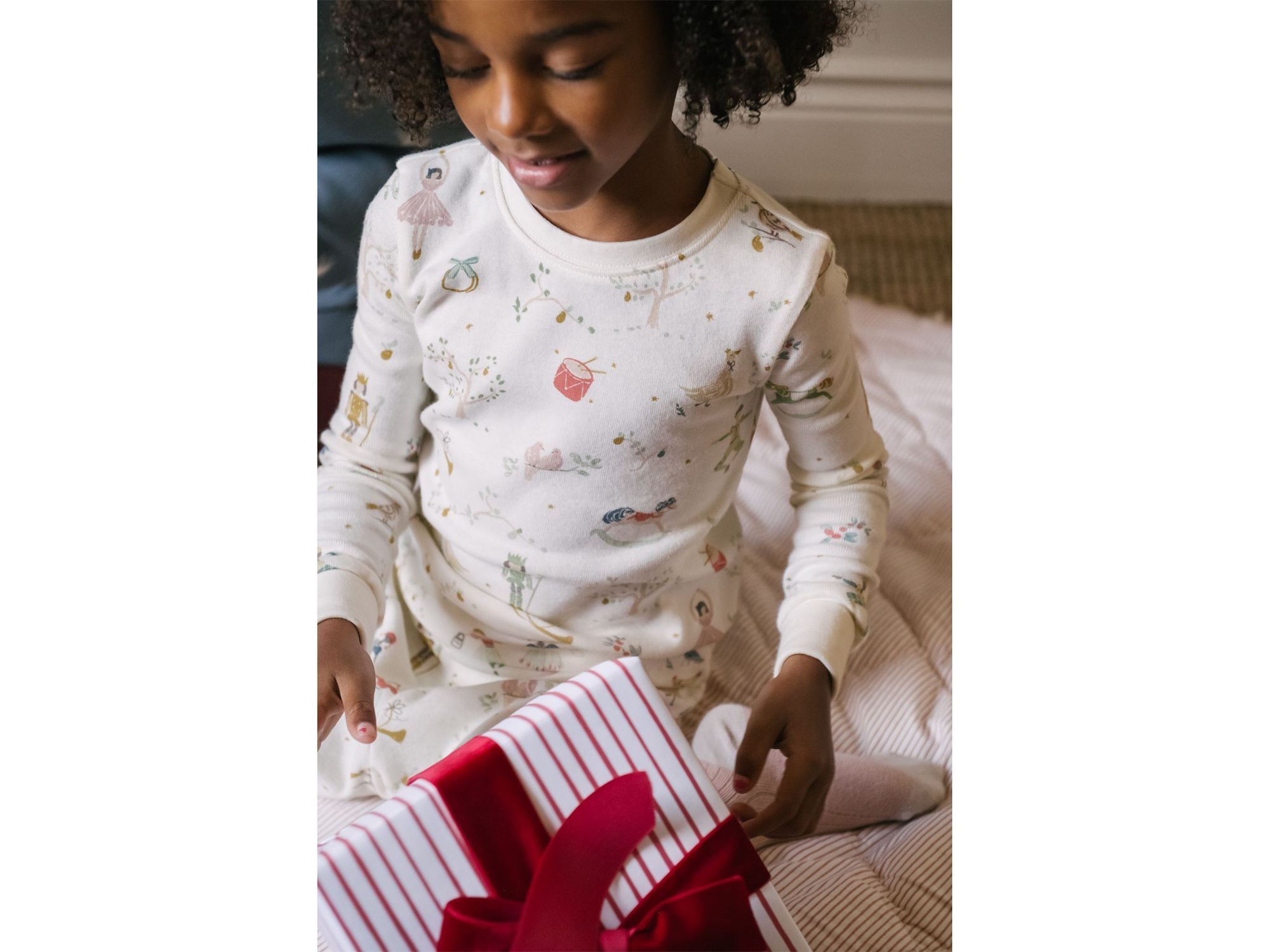 Unisex Partridge in a Pehr Tree Ribbed Pajama Set -Baby, Toddler — Image 4