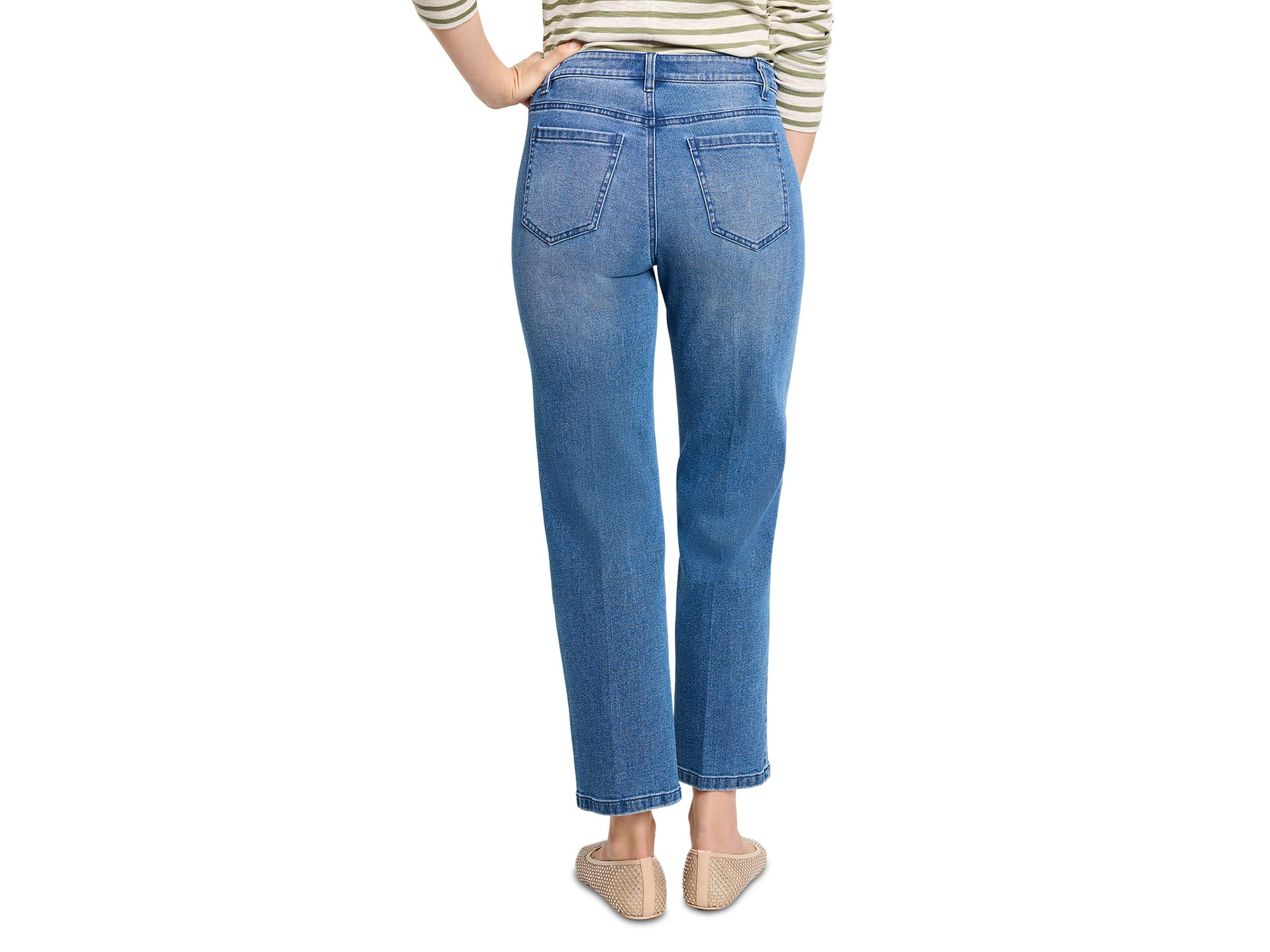 High Rise Straight Leg Jeans in Uptown — Image 3