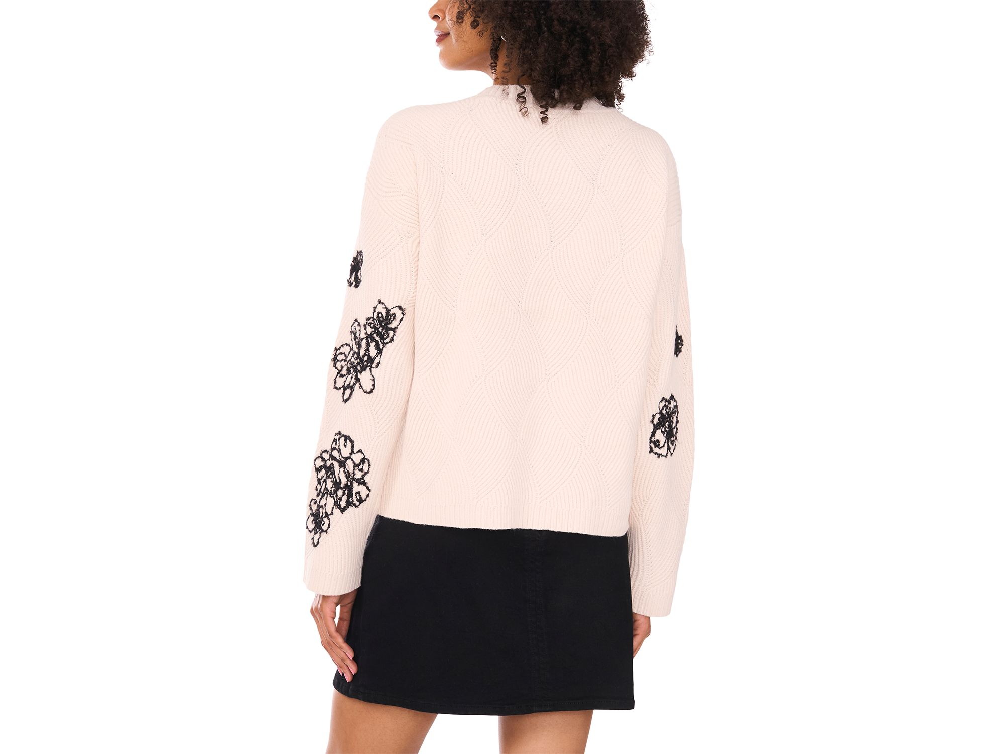Embroidered Crewneck Sweater — Image 3