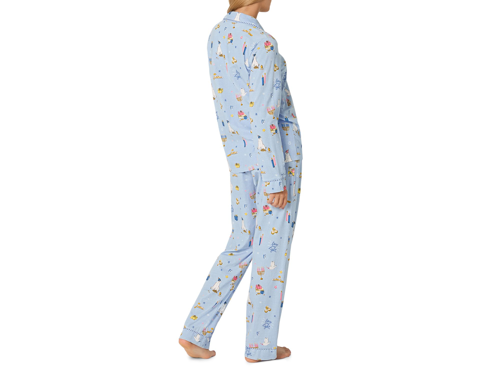 Printed Long Sleeve Pajama Set — Image 5