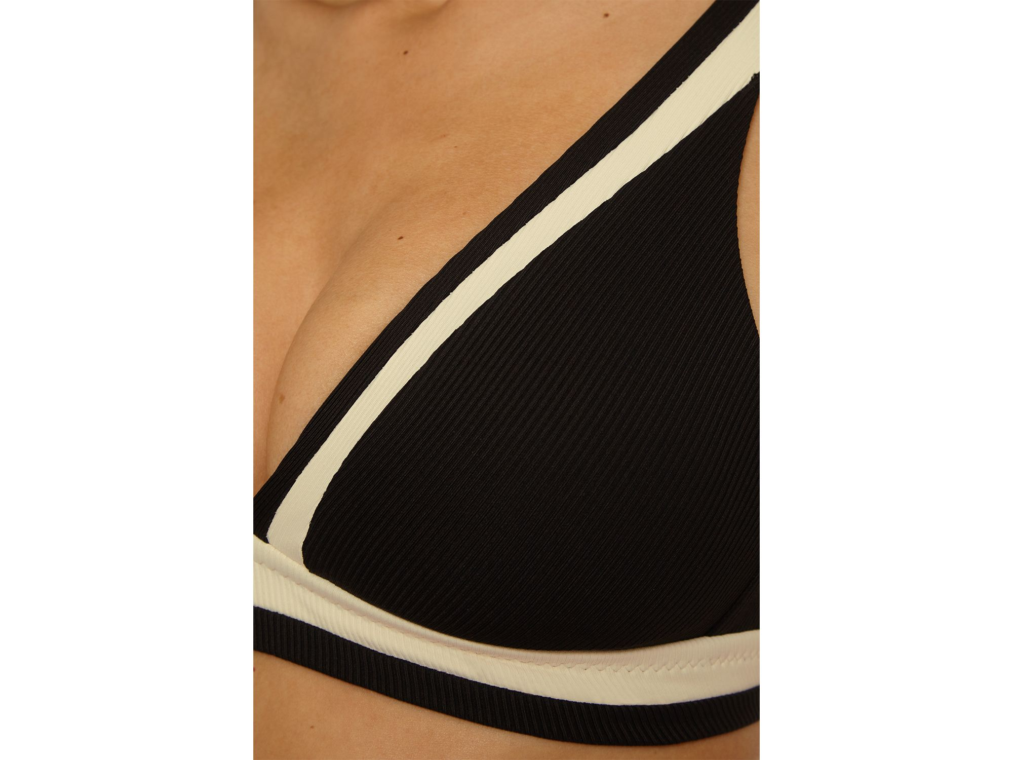 Coast Line Rib Color Blocked Claire Bikini Top & Adela Hipster Bikini Bottom — Image 3