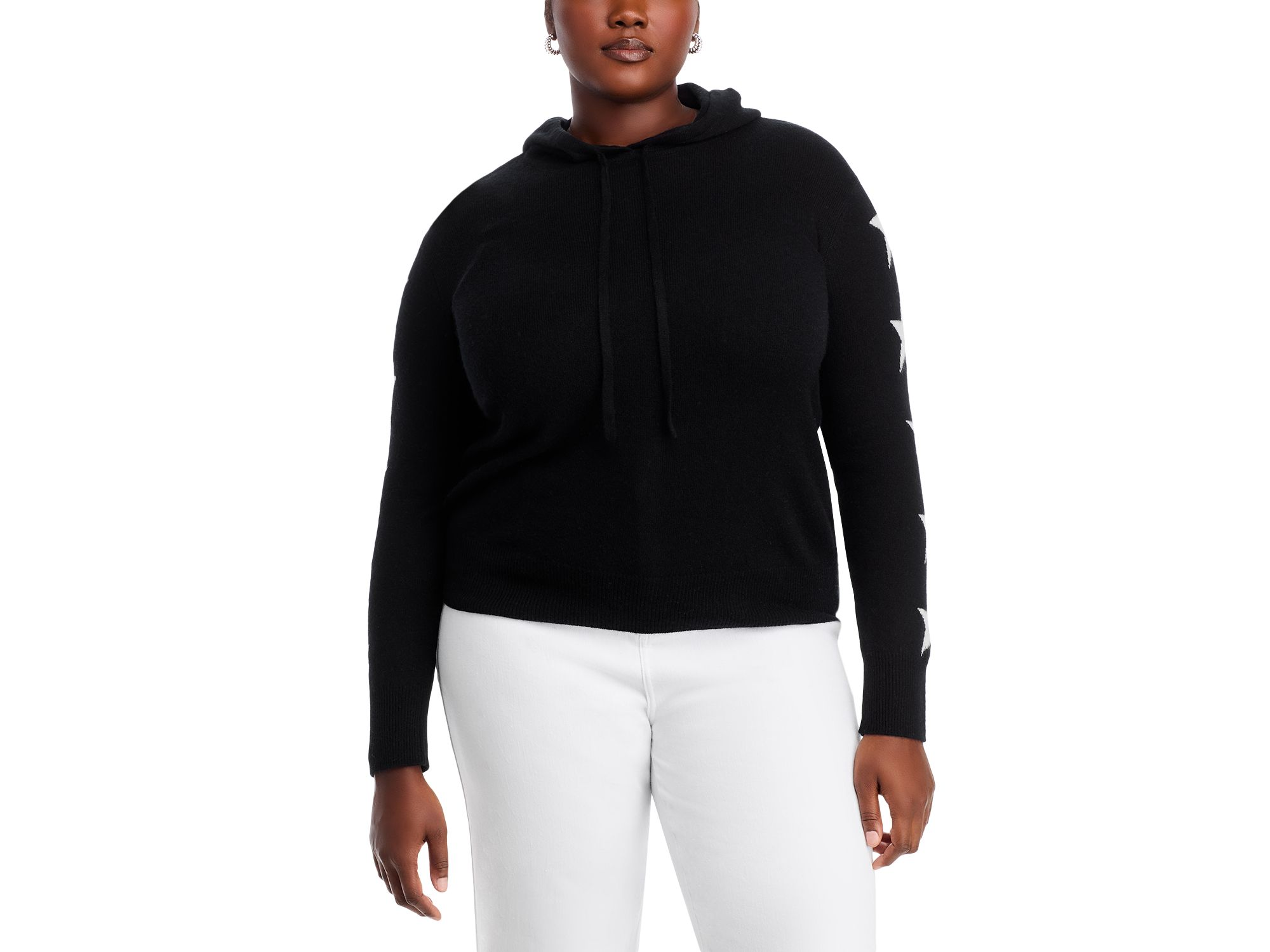 100% Cashmere Star Sleeve Hoodie Sweater - Exclusive — Image 11