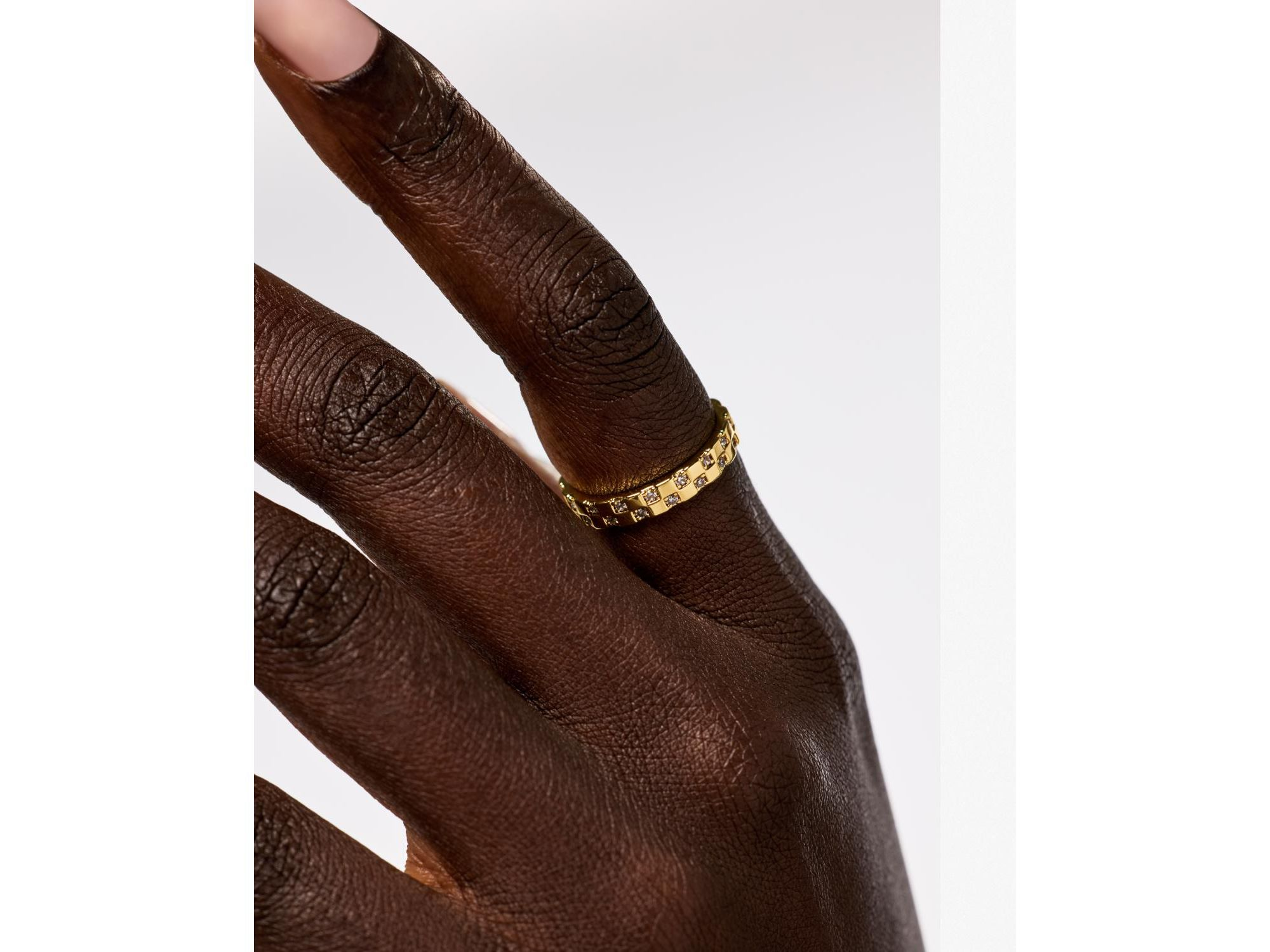Brass Gold Band Eden Ring — Image 4