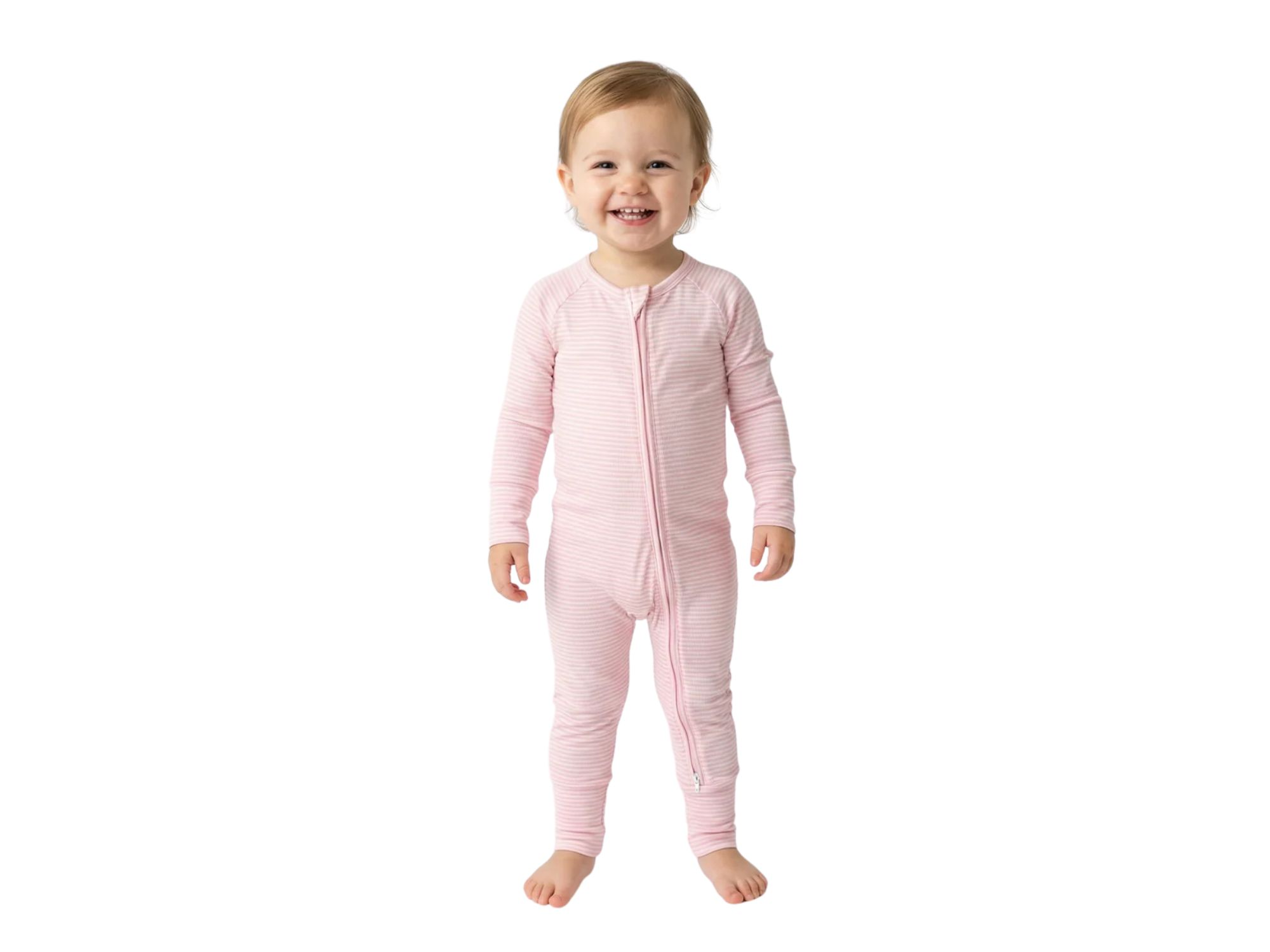 Girls' Peony Stripe Bamboo Sleeper - Baby — Image 5