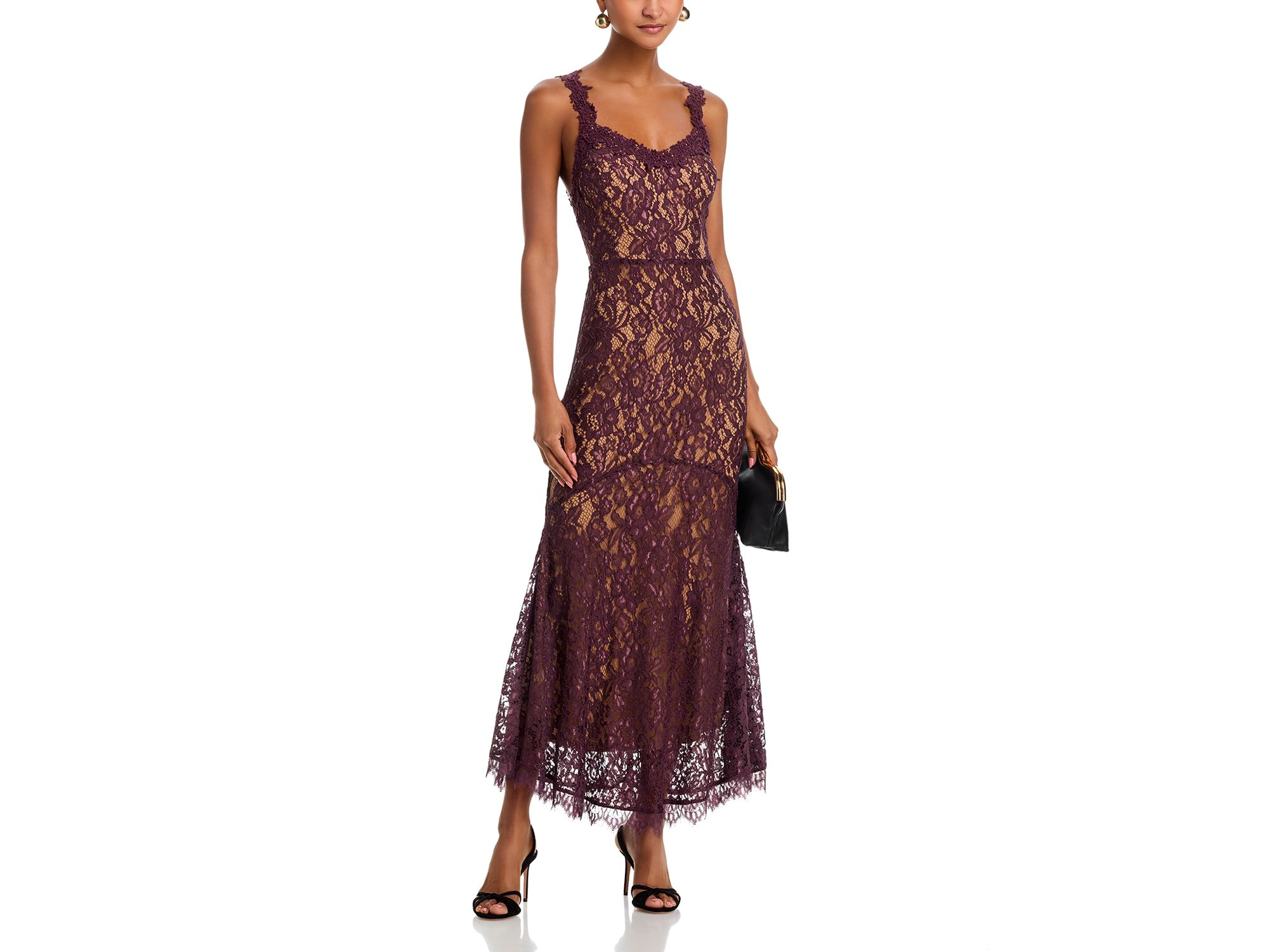 Stretch Lace Tank Maxi Dress - Exclusive — Image 3
