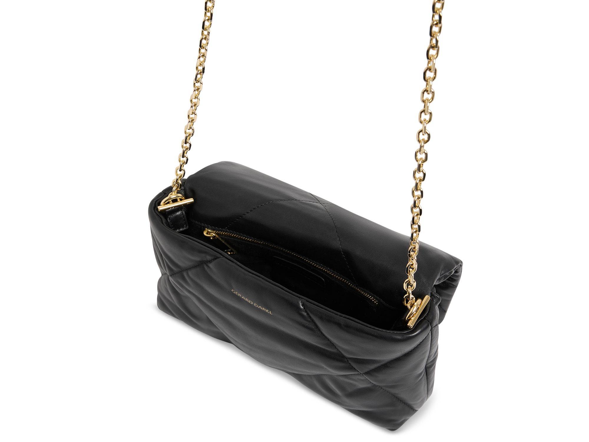 Fanny Black Leather Crossbody Bag — Image 3