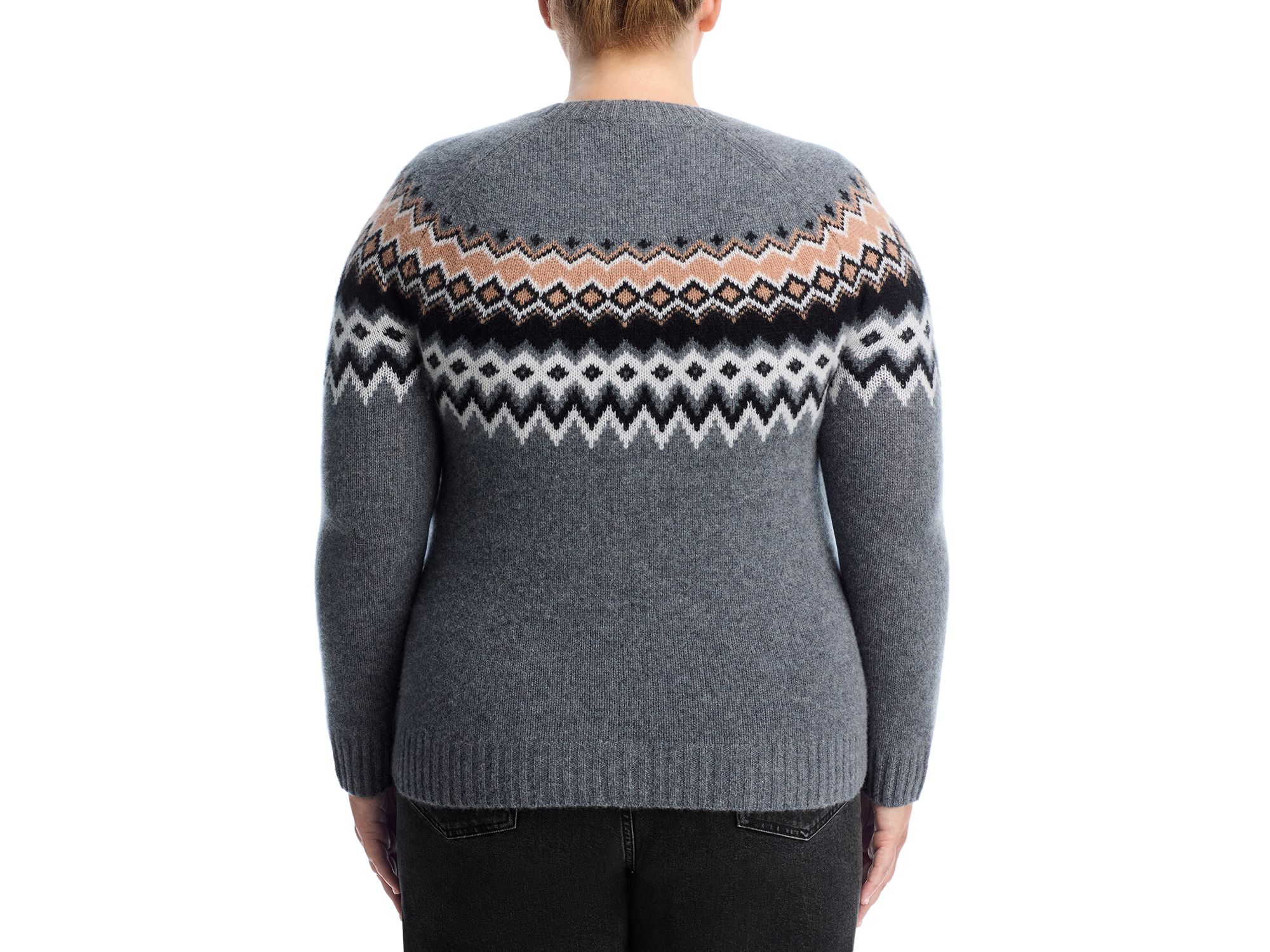 100% Cashmere Fairisle Crewneck Sweater - Exclusive — Image 4