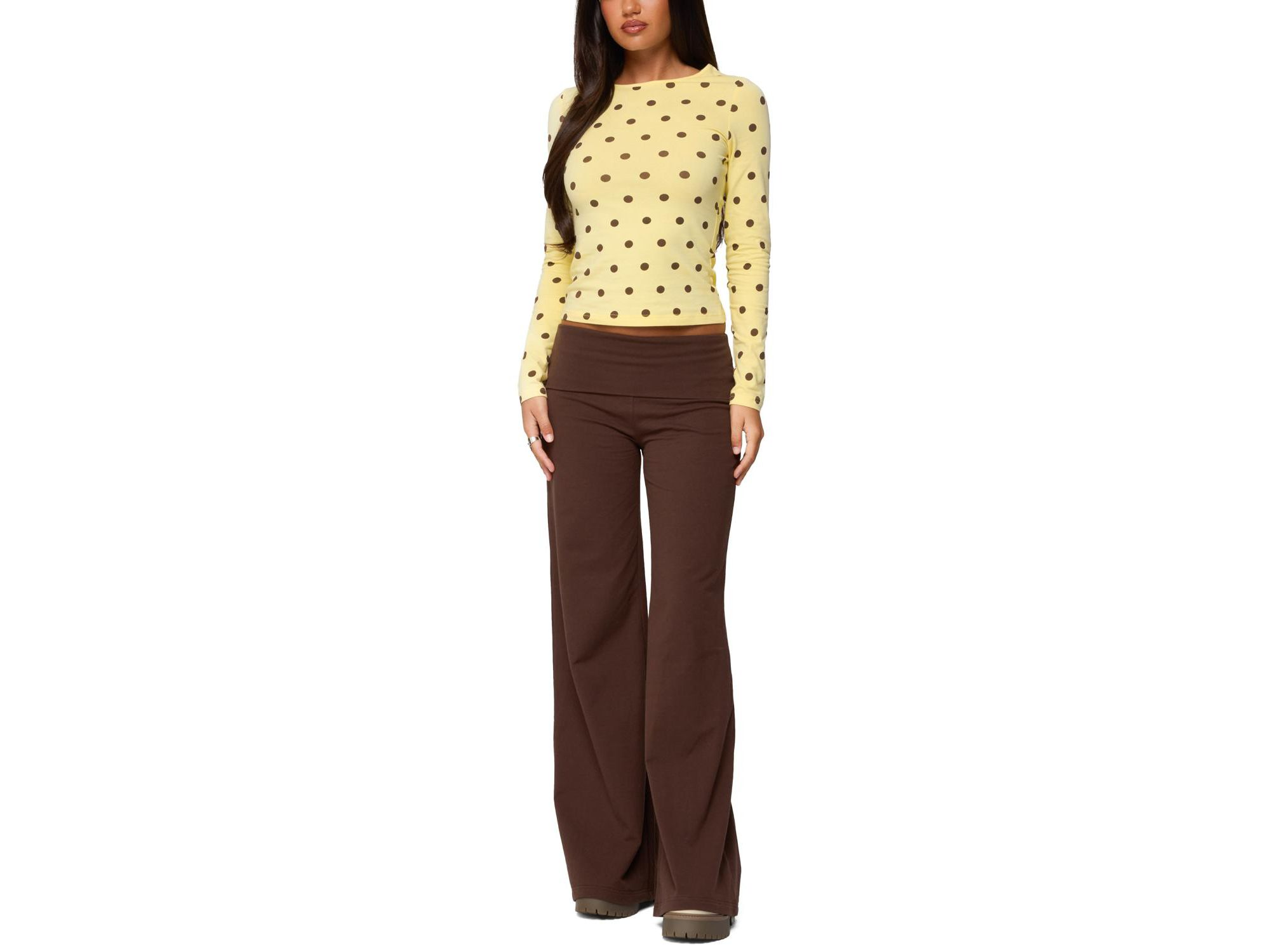 Maricelle Polka Dot Long Sleeve T Shirt — Image 5