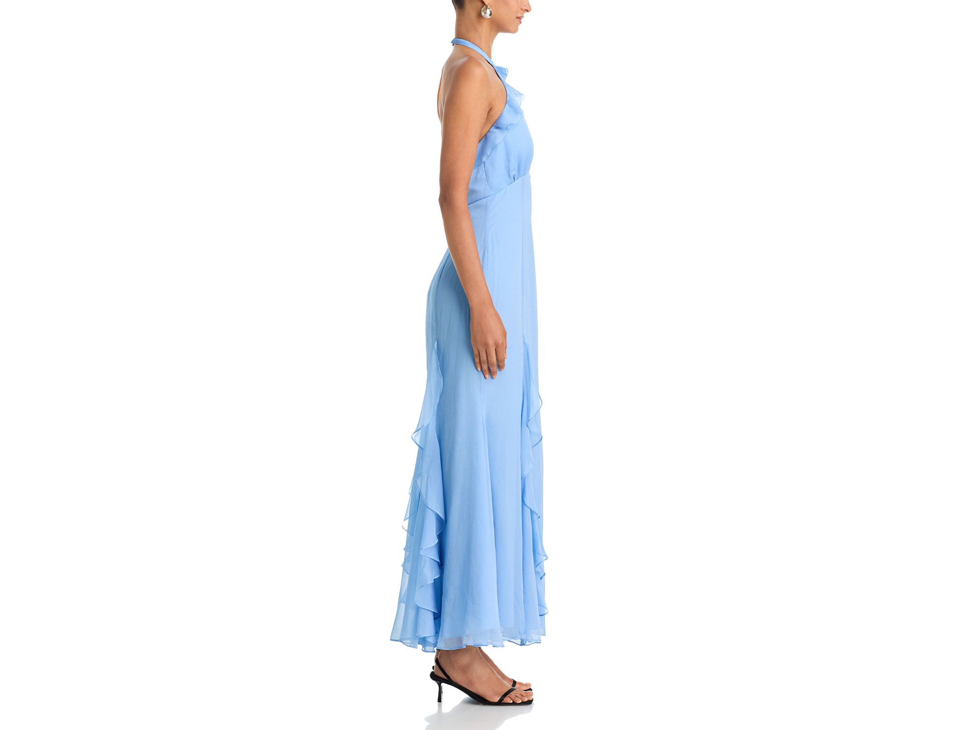 Ruffle Neck Maxi Dress - Exclusive — Image 5