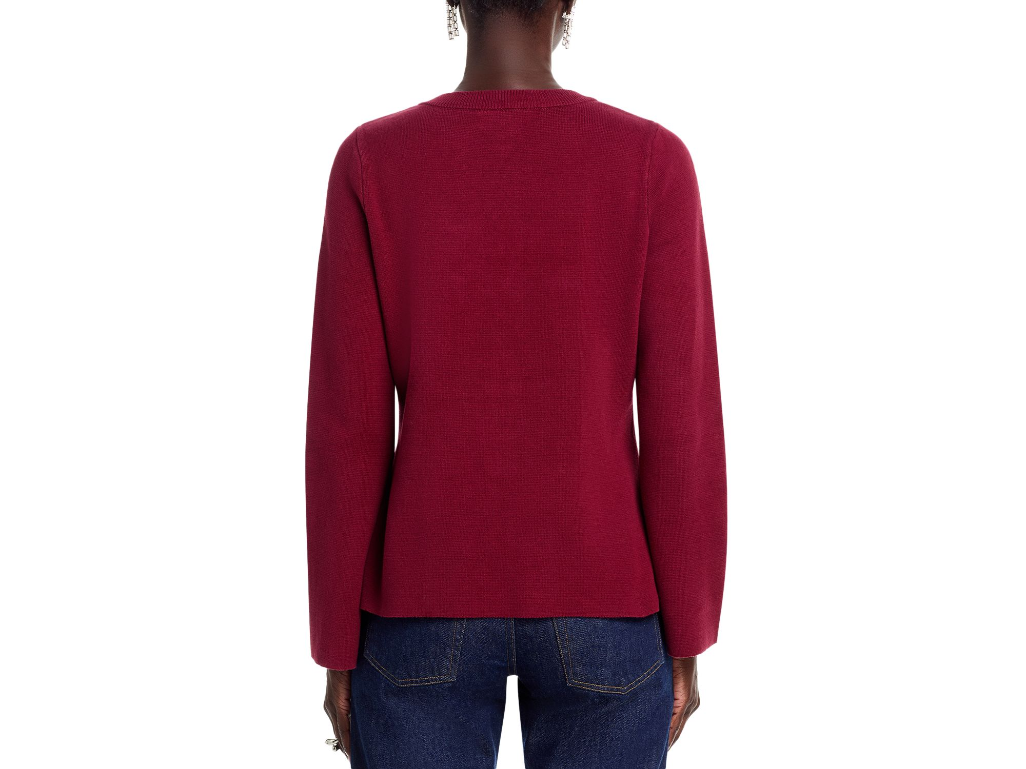 Cotton Flare Sleeve Cardigan — Image 3