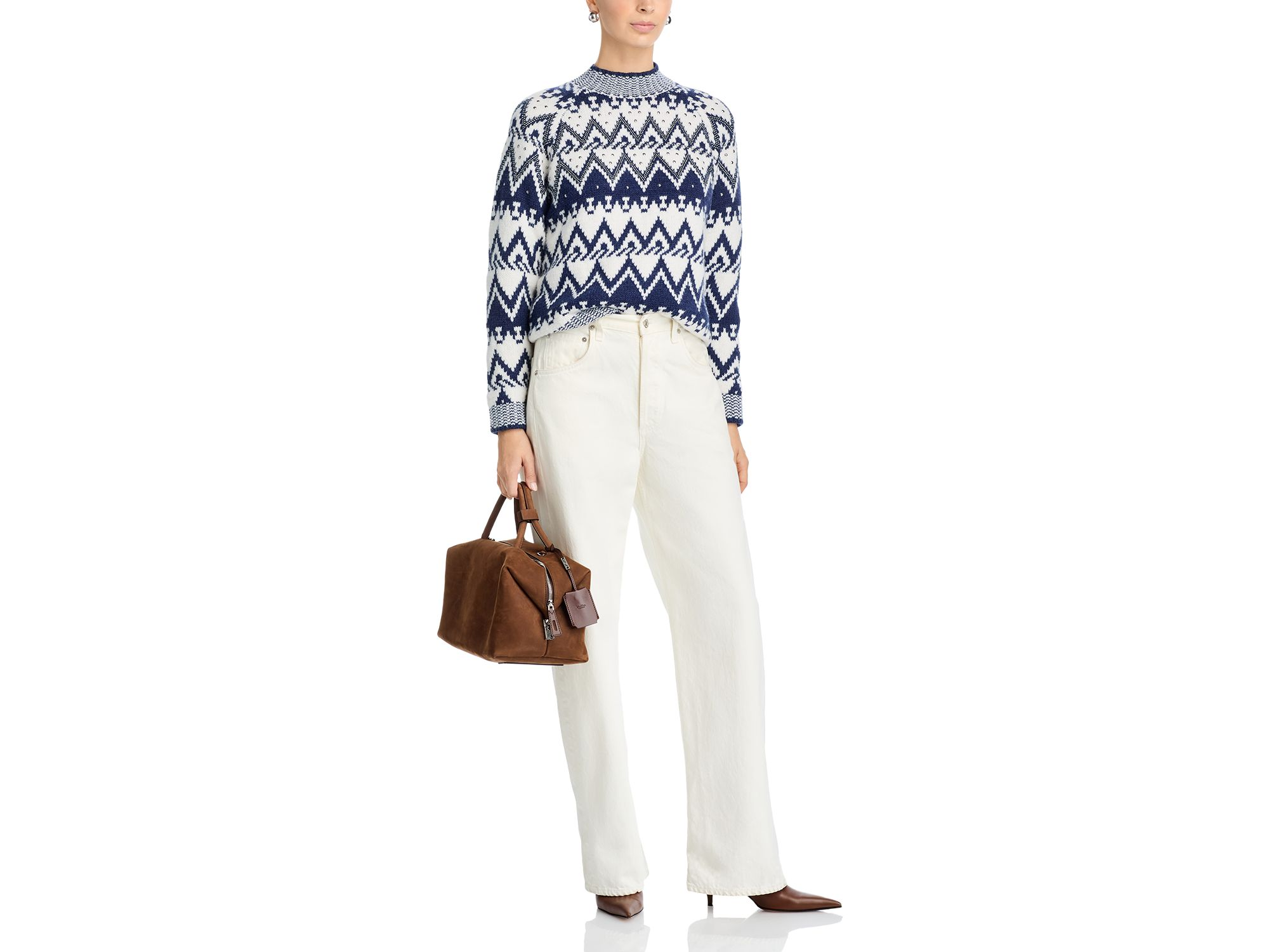 Studded Fair Isle Sweater - Exclusive — Image 4
