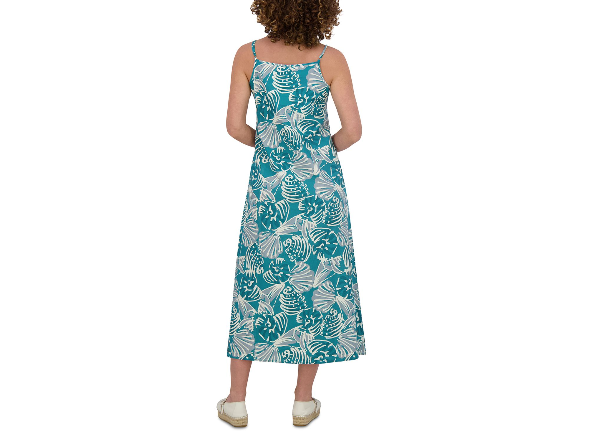 Linen Blend A Line Slip Dress — Image 4