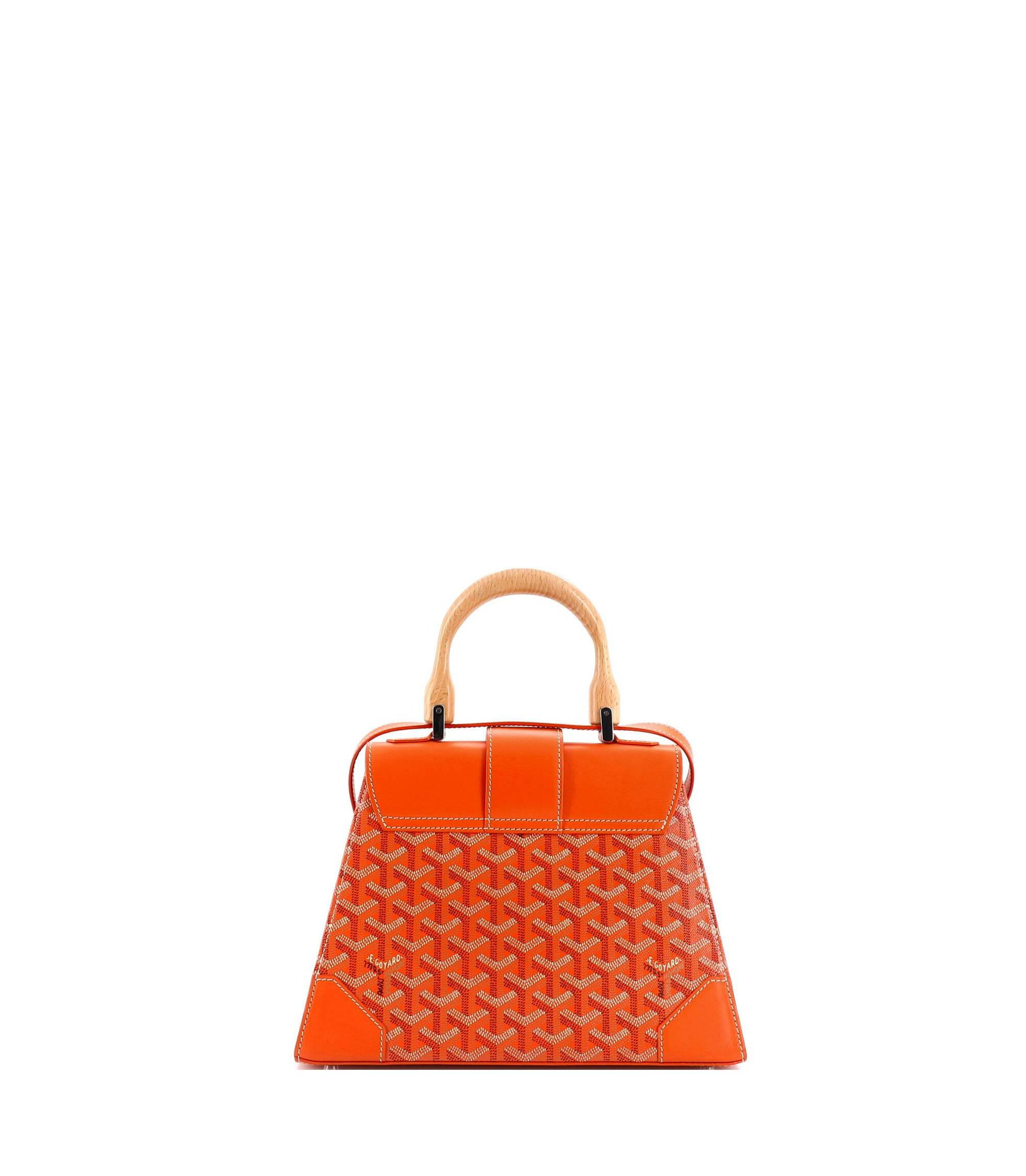 PM Saigon Top Handle Bag Coated Canvas with Leather — Image 3