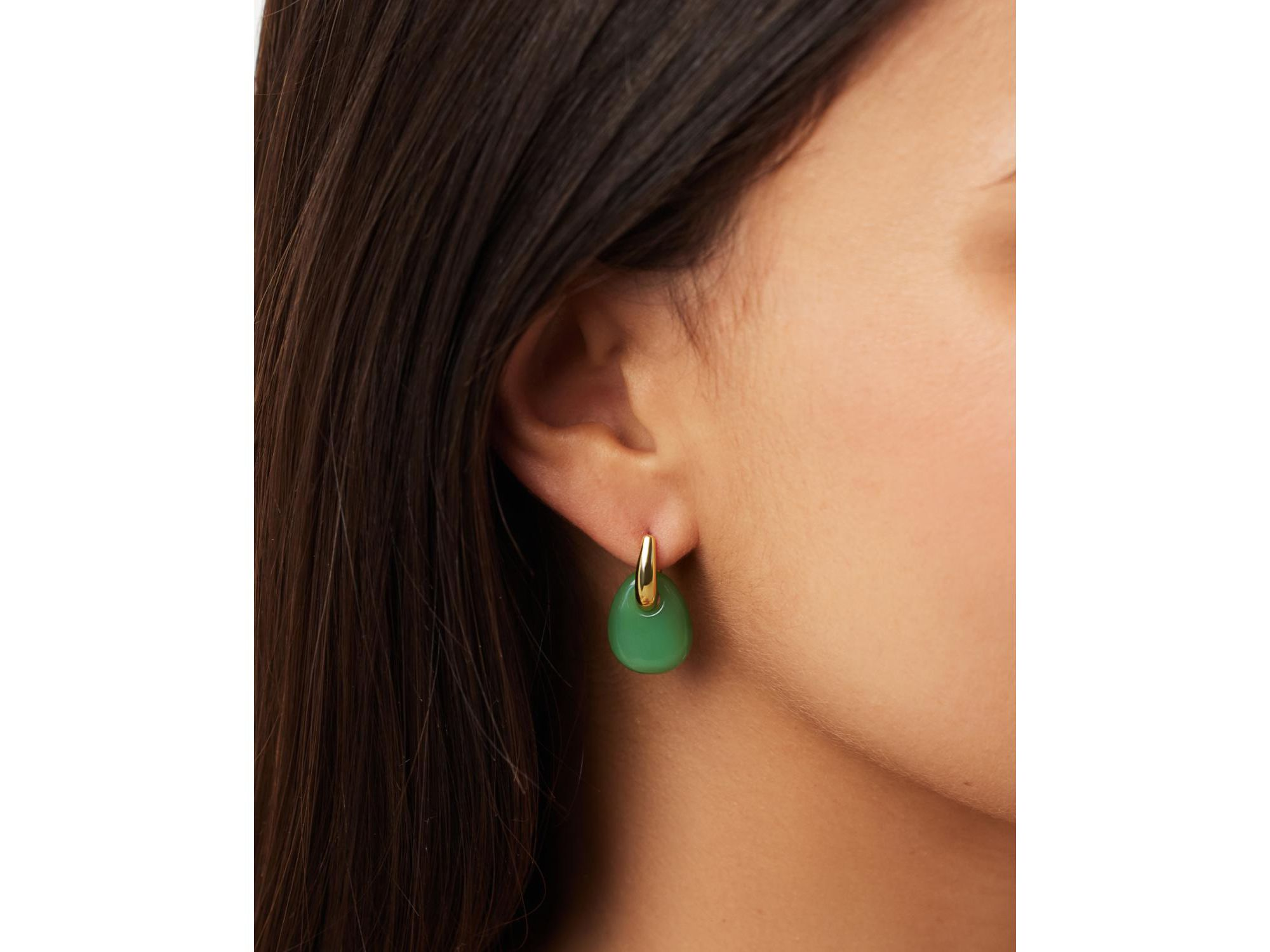 Kayla Gold Drop Earrings — Image 4