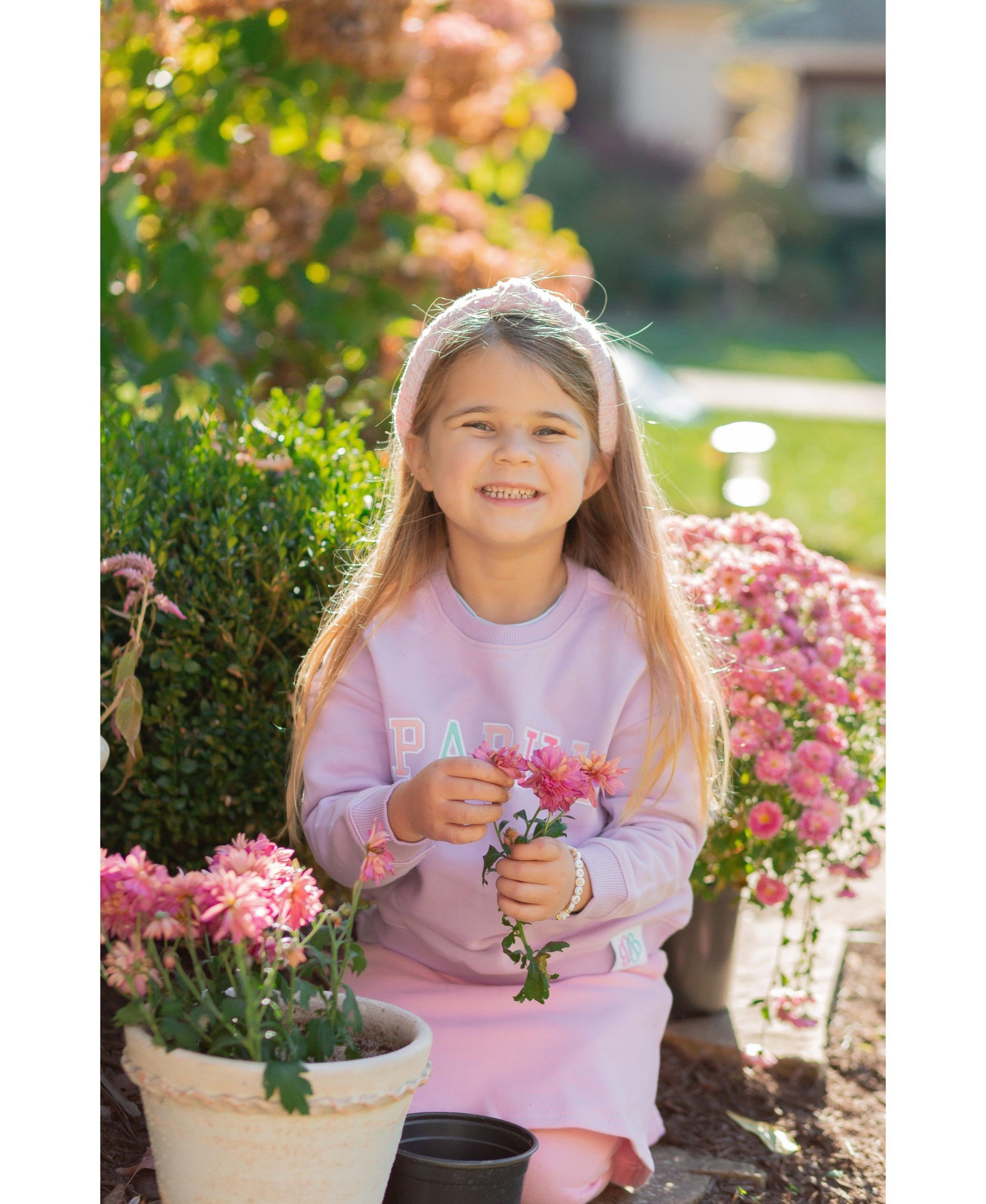 Girls' Tweed Knot Headband — Image 3