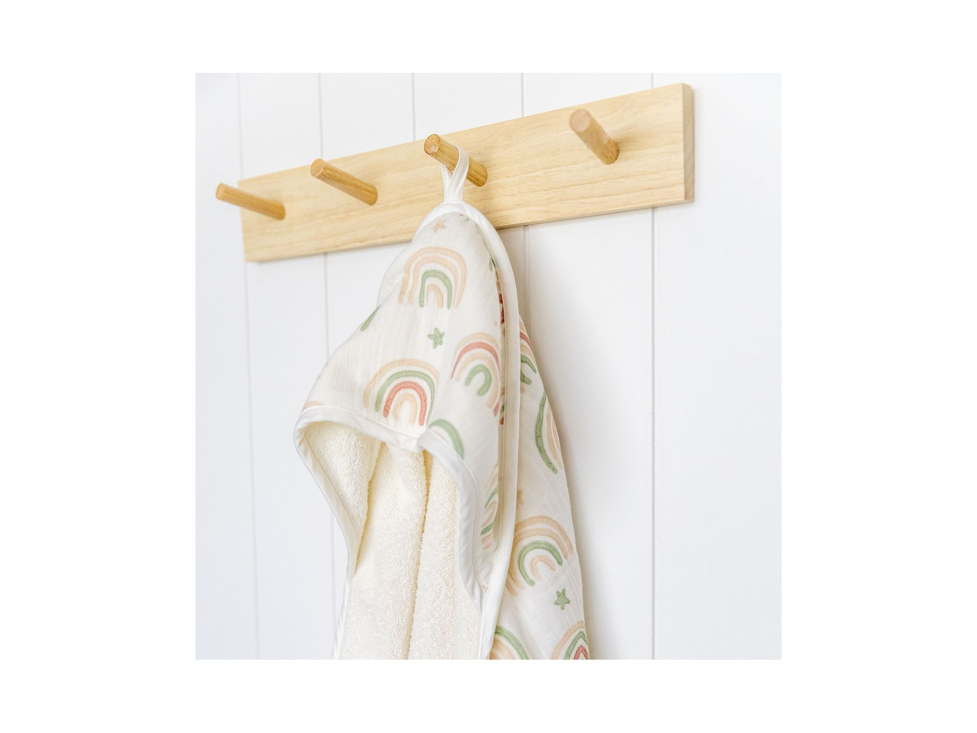 Parker Baby Rainbow Hooded Towel - Ages 0-3 — Image 6