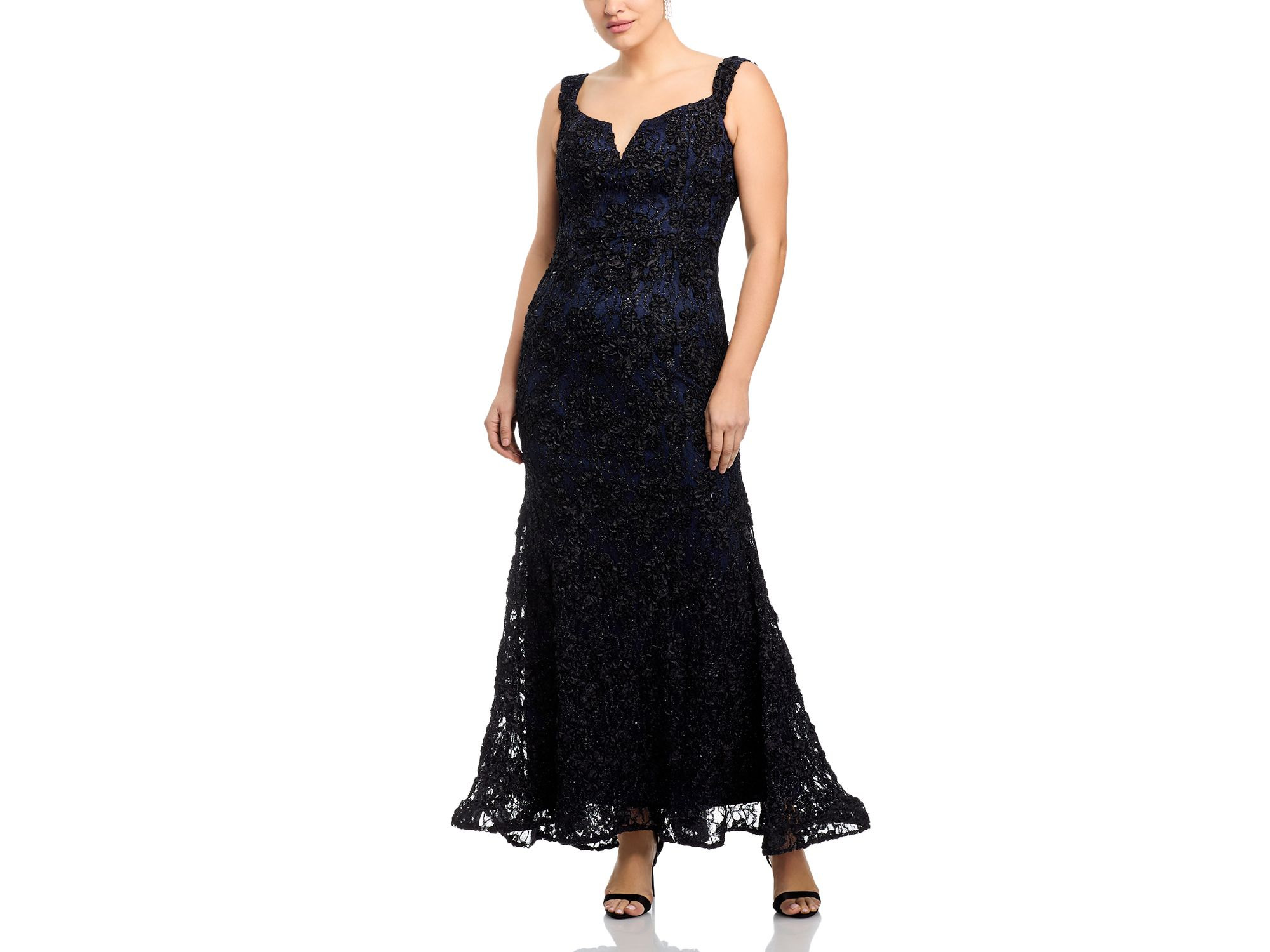 Off-the-Shoulder Embellished Lace Gown - Exclusive — Image 5
