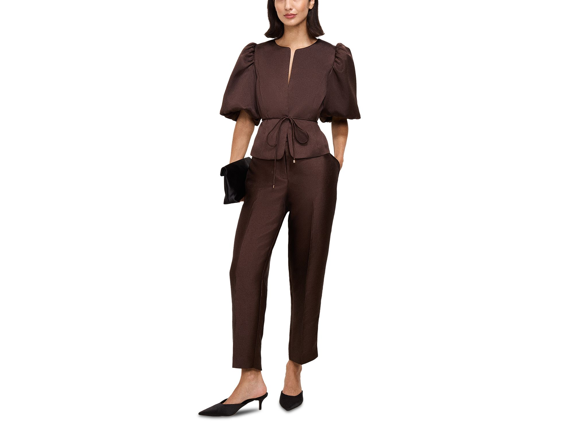 Ivy Satin Puff Sleeve Jacket — Image 8