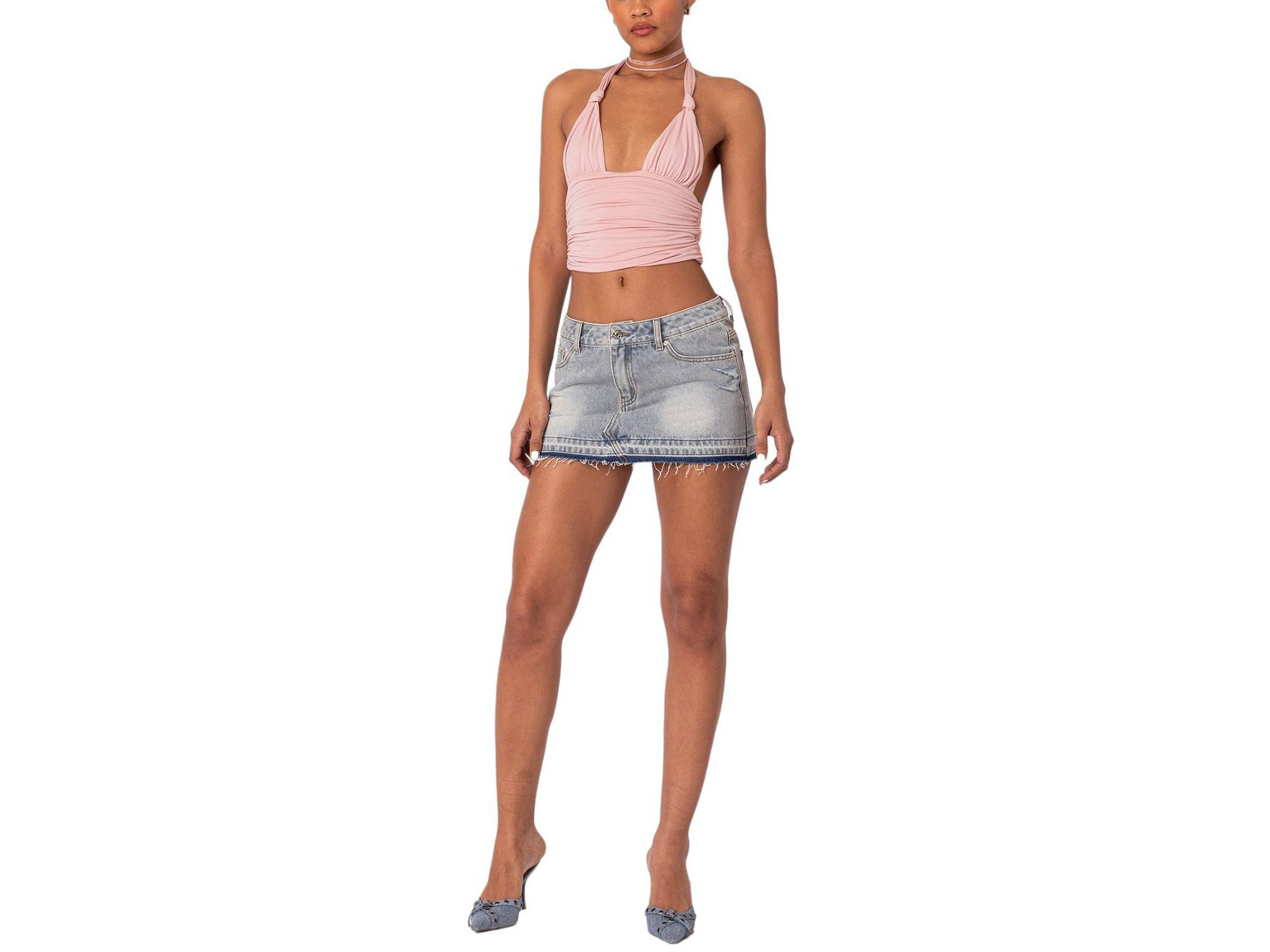 Lillie Knotted Halter Top — Image 4