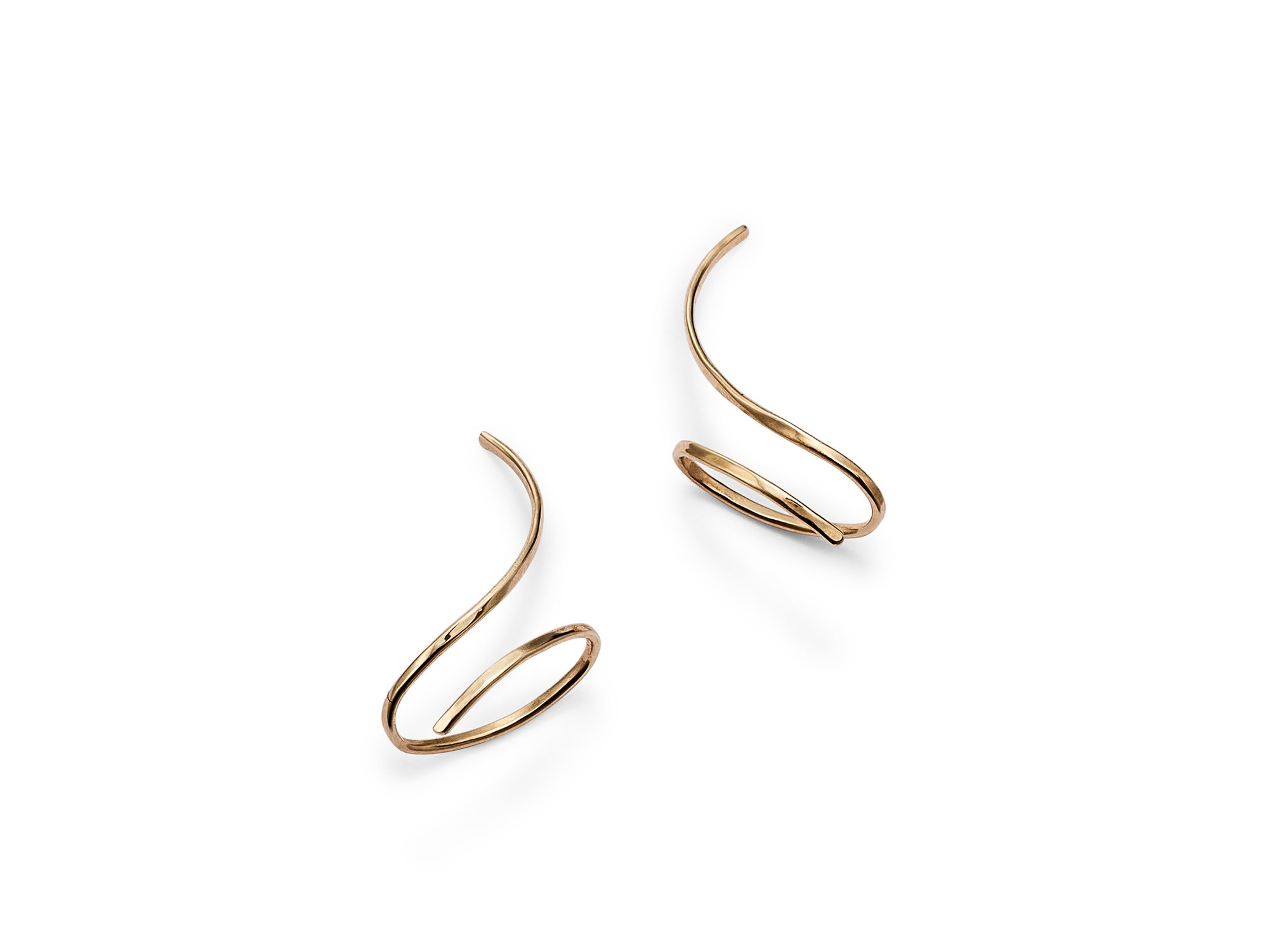 Wire Climber Earrings in 14K Yellow Gold - Exclusive — Image 6