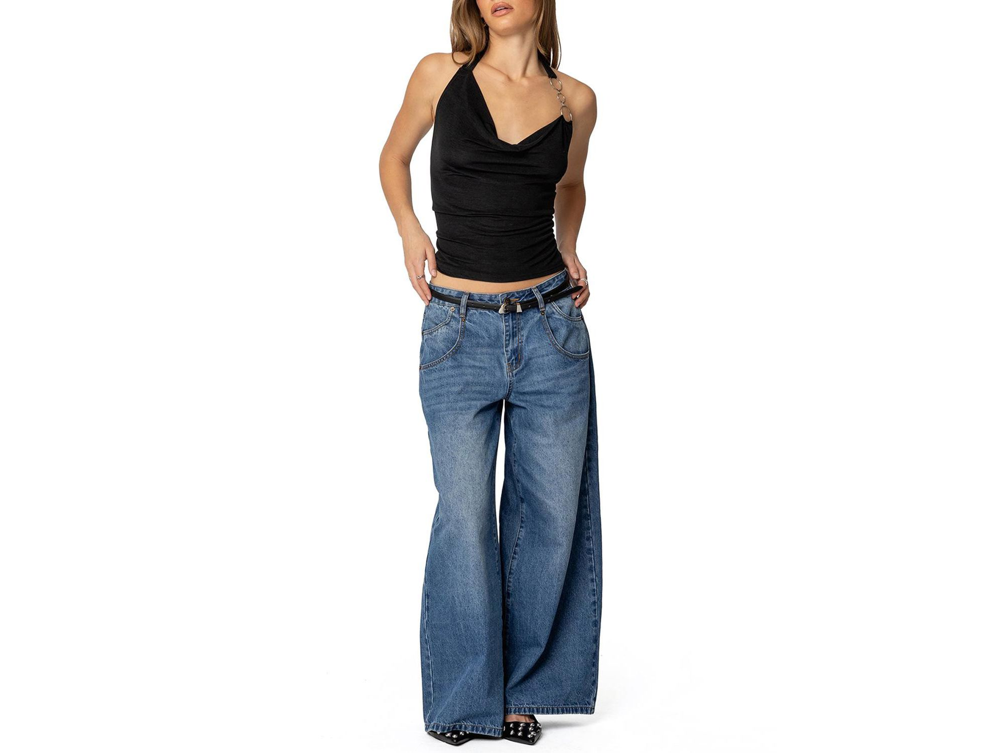 Jayden Low Rise Jeans Medium Rinse Wash — Image 3