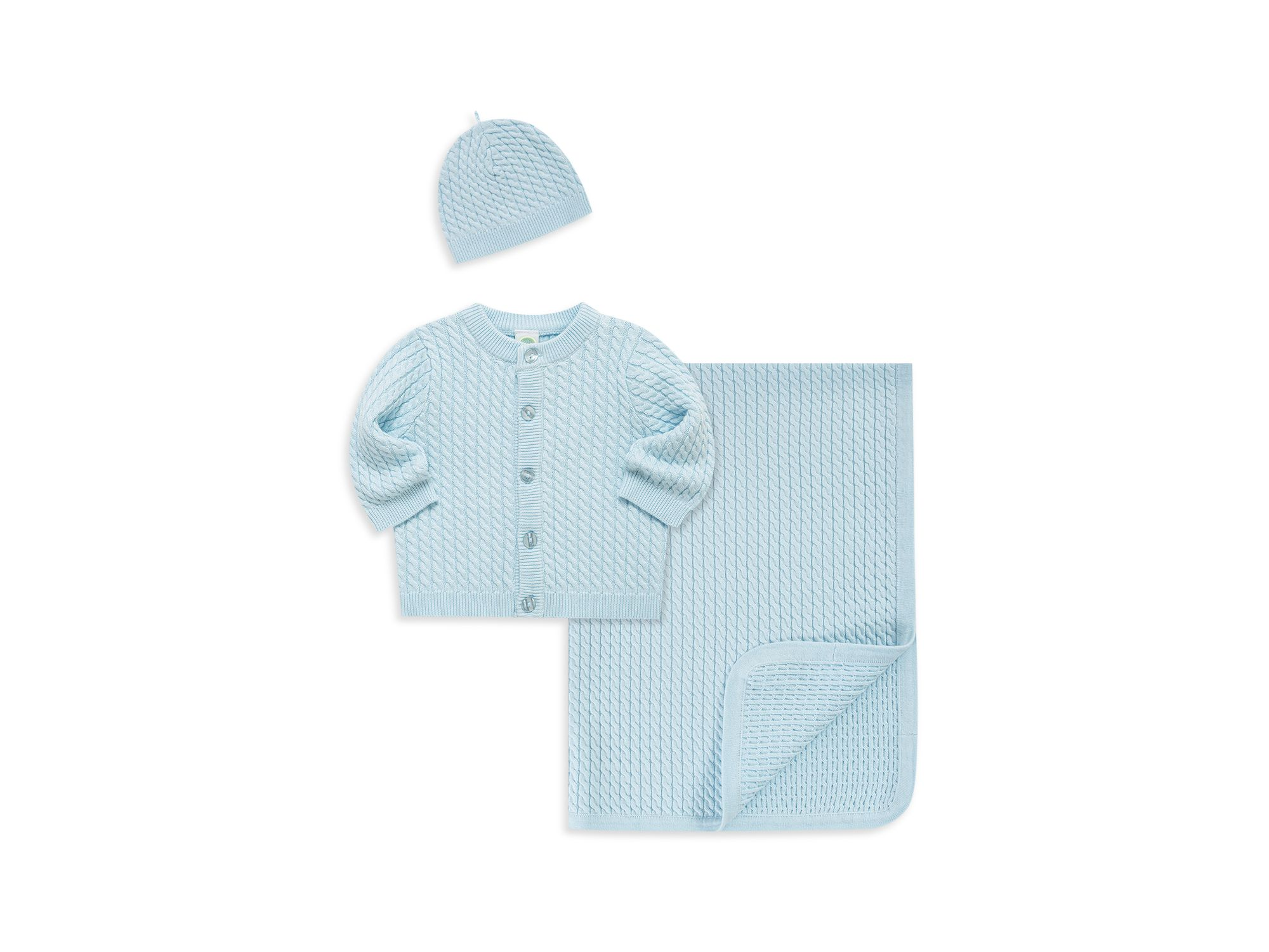 Cable Sweater, Hat & Blanket Gift Box - Baby — Image 3