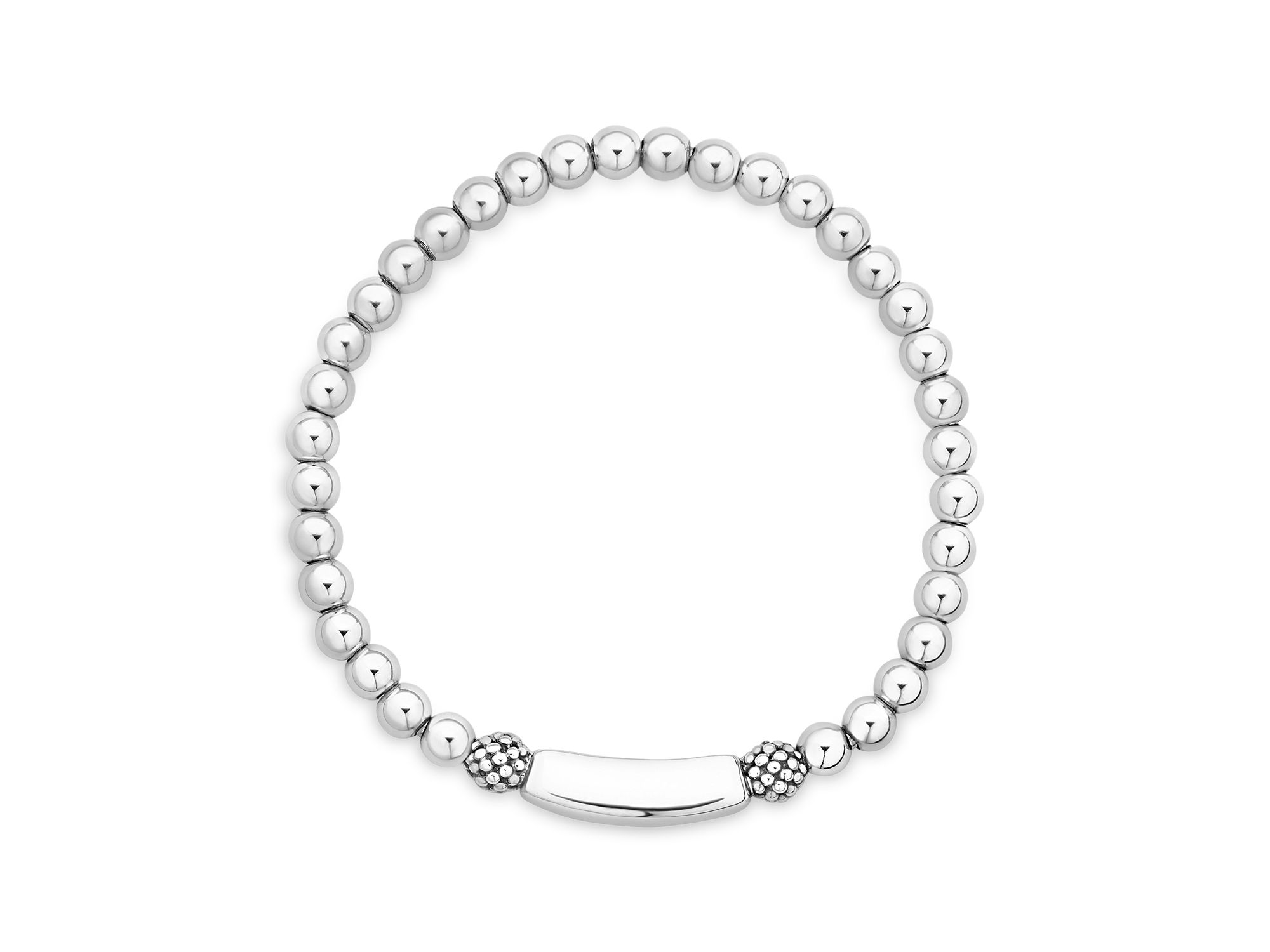Sterling Signature Caviar Mom Station Bracelet — Image 5