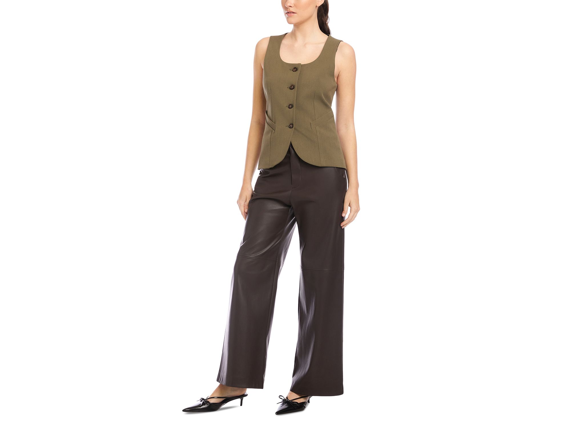 Joni Button Front Vest — Image 3