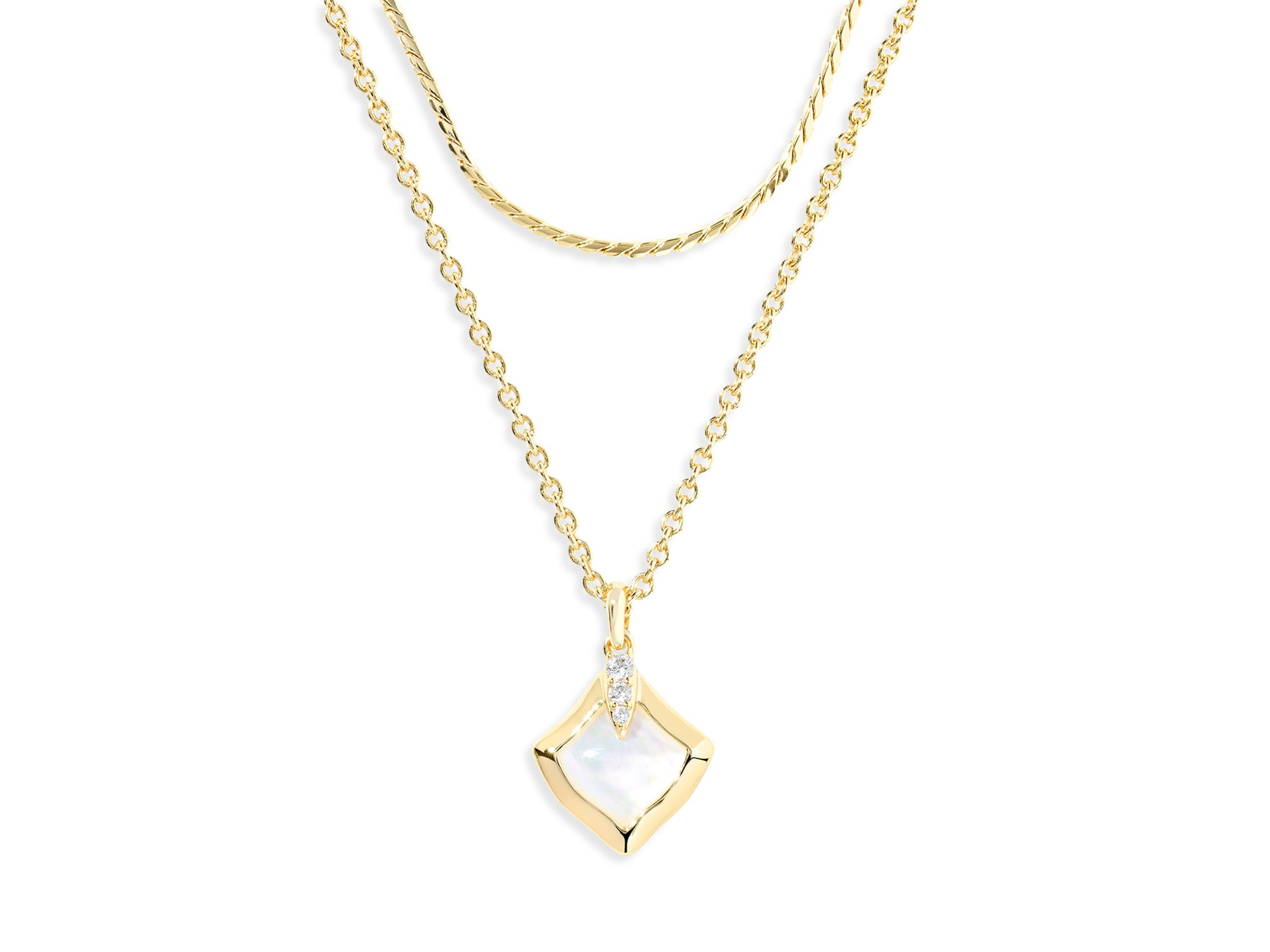 Joelle Multi Strand Necklace, 16" — Image 6