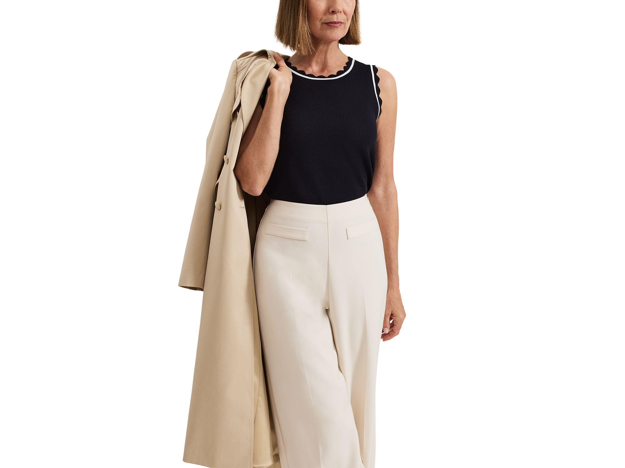 Liz Scalloped Edge Tank Top — Image 7